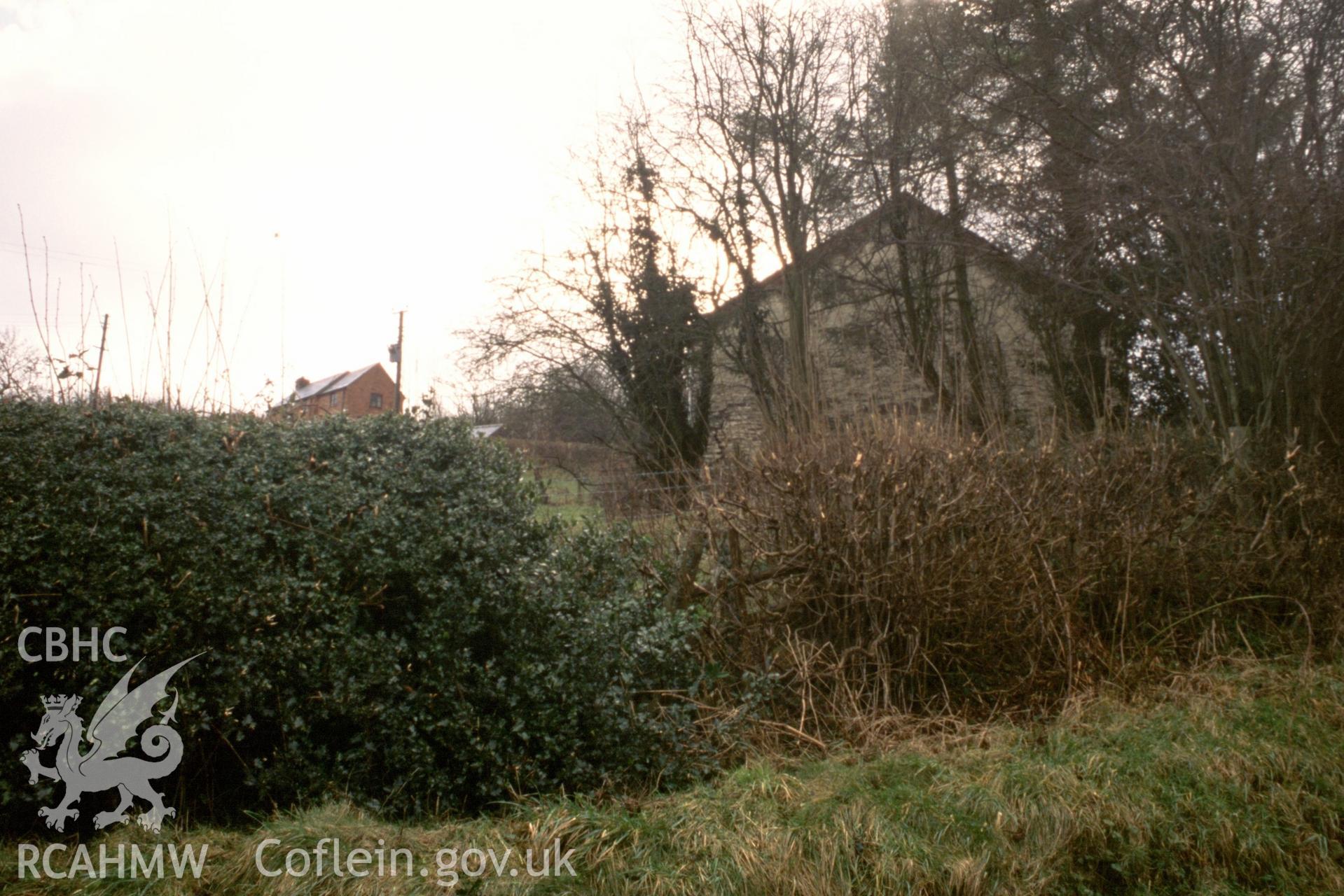 Exterior, NE gable end