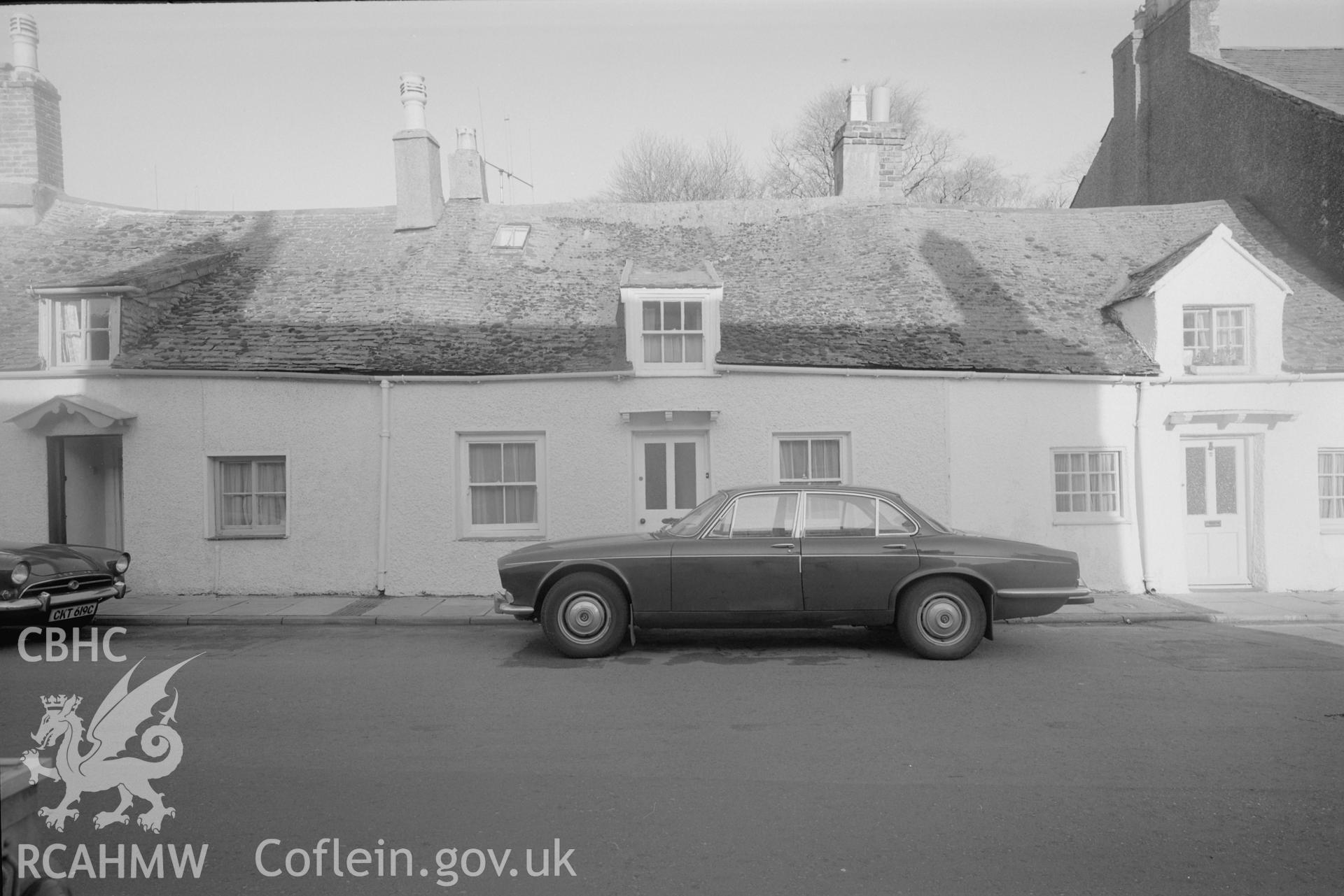 Photo survey of 2-10 Wrexam Street, Beauaris, comprising two black and white prints.