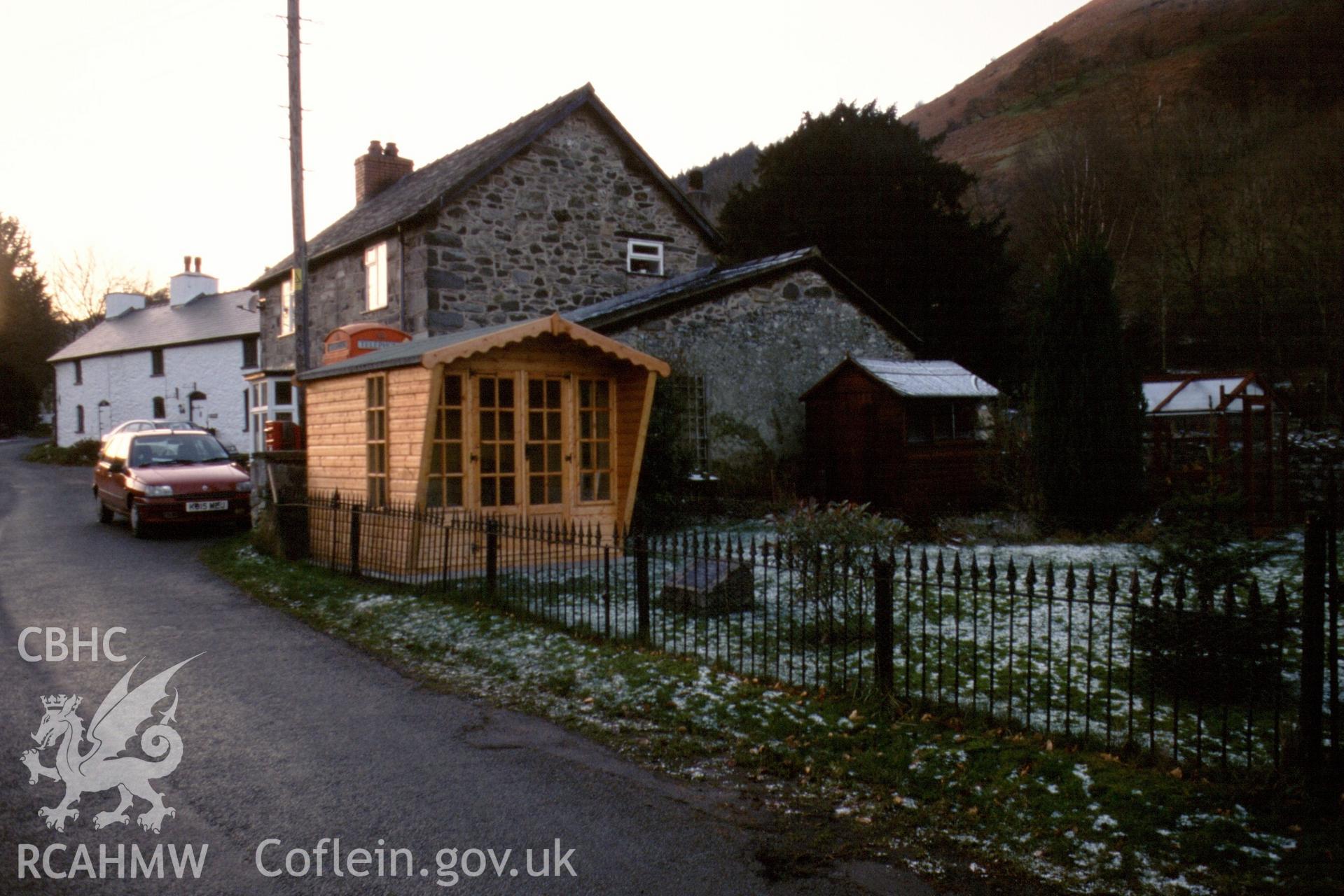 Exterior, site of former chapel, & village setting