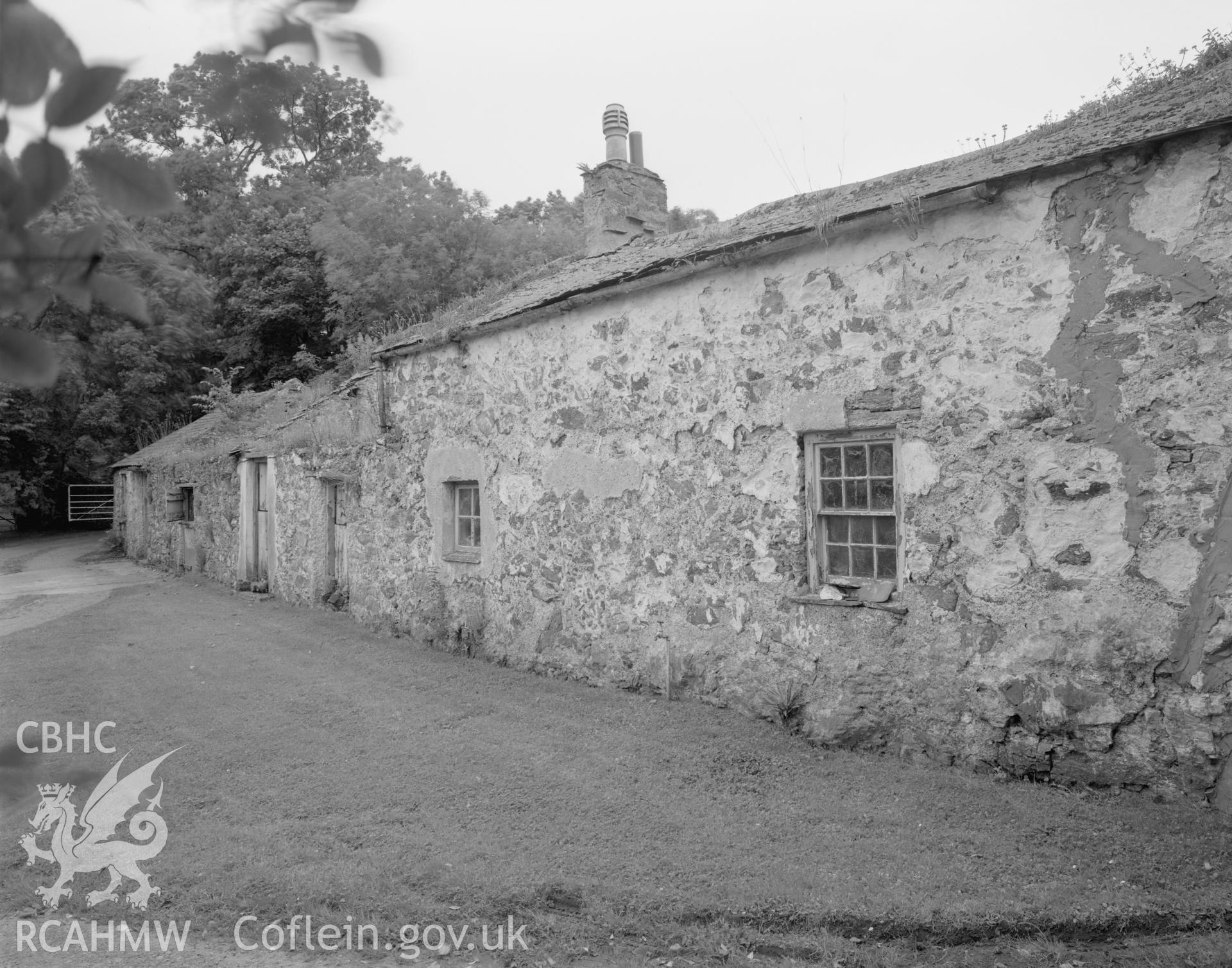 Exterior, North elevation, rear of house.