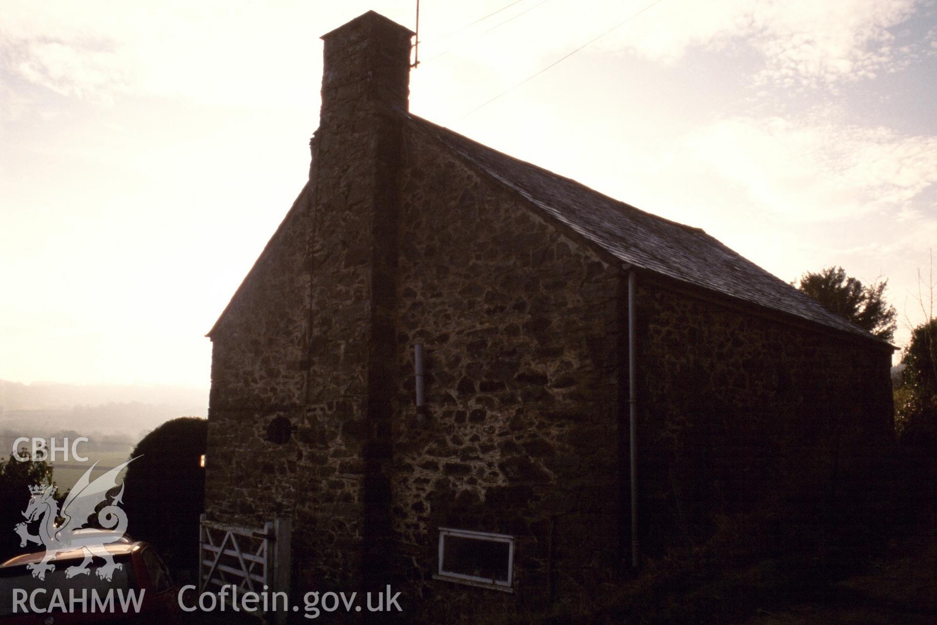 Exterior, NE gable & NW long-wall side (needs lightening on screen)