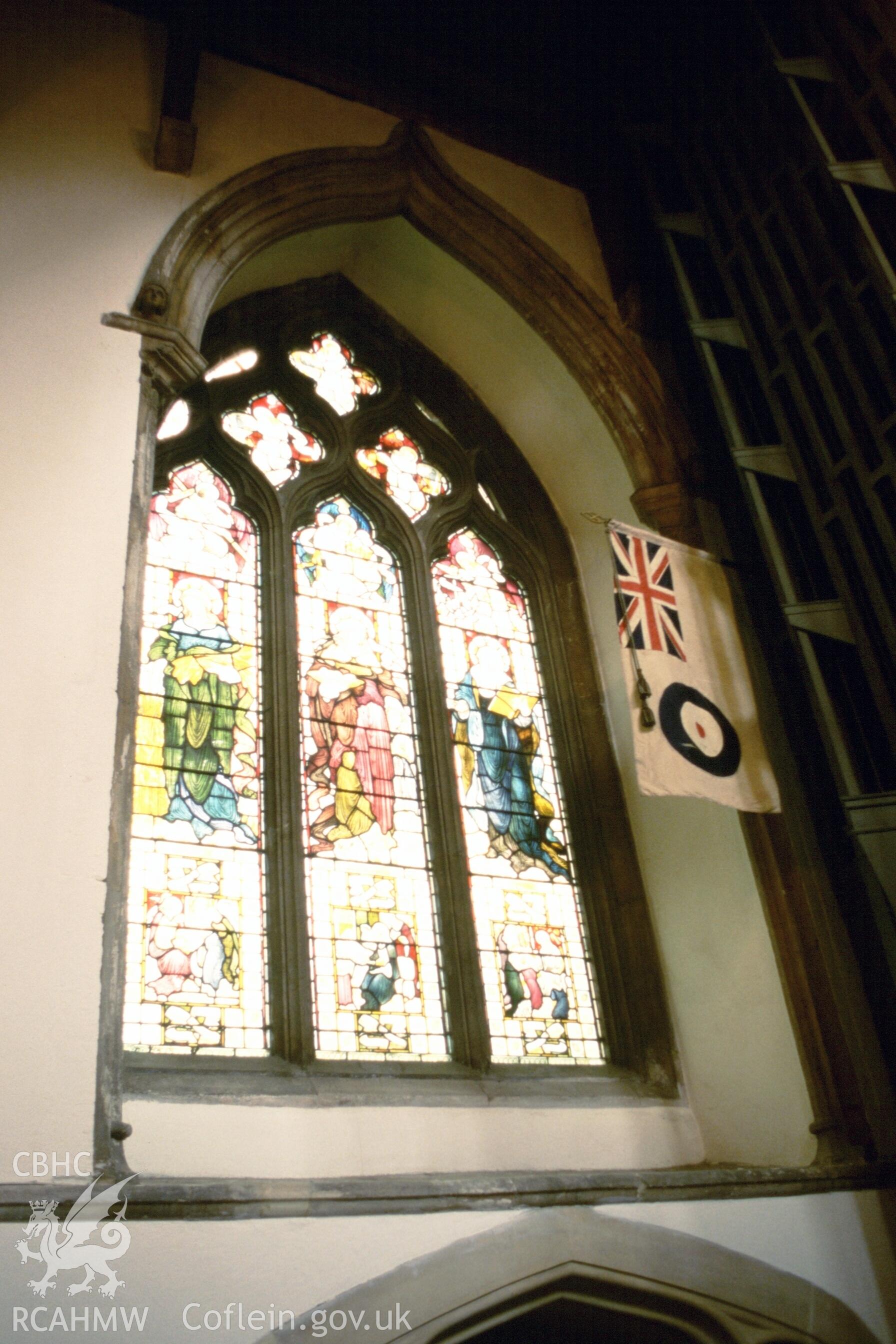 Interior, window in N. aisle