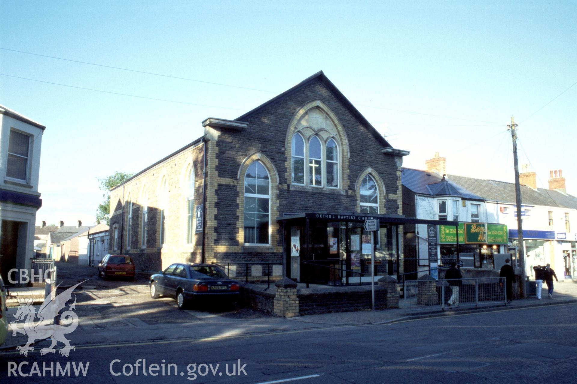 Photographic survey of Bethel Baptist Chapel, Penlline Road, Whitchurch; Eglwys Newydd, Yr, consisting of 1 colour transparencies, produced by Olwen Jenkins, 10/05/2003.