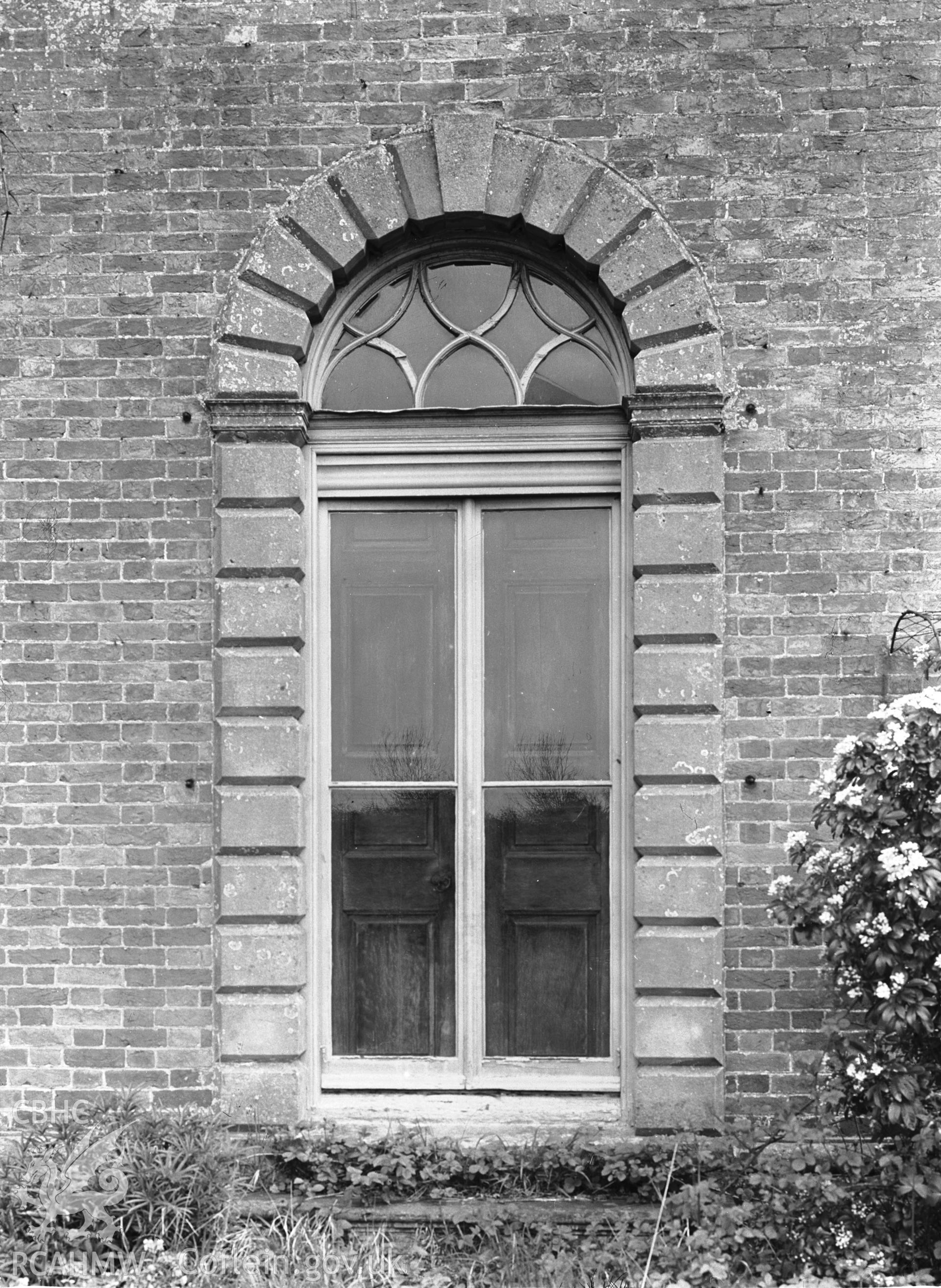 Detail of door in south-west (original) elevation