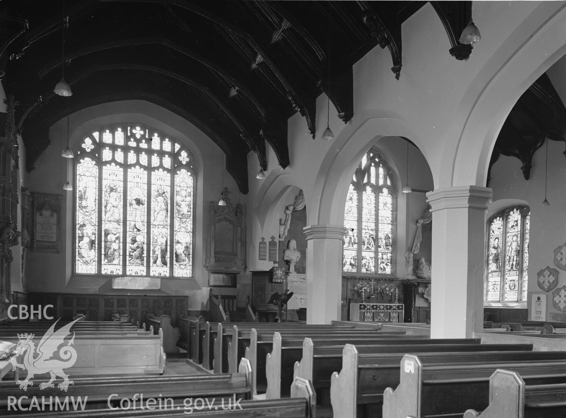 Interior: looking E in north nave