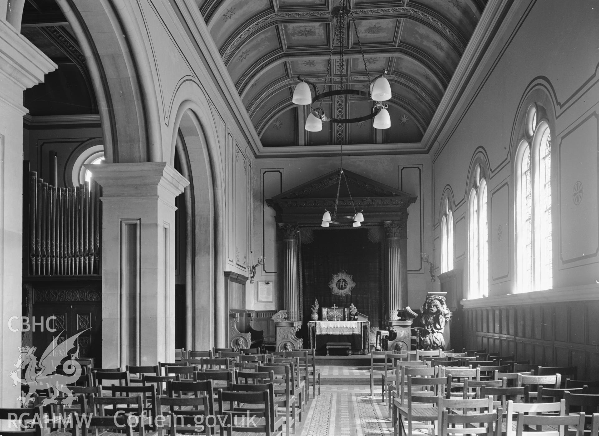 Chapel interior - looking E
