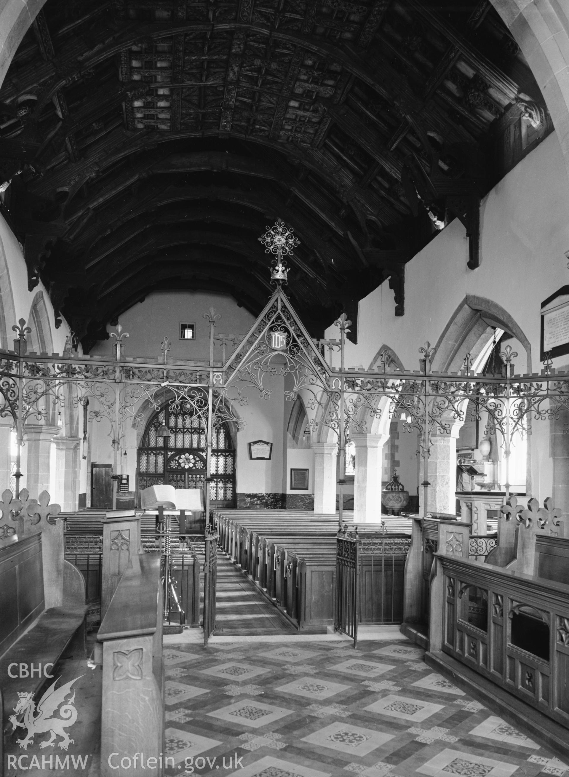Interior: looking from the chancel