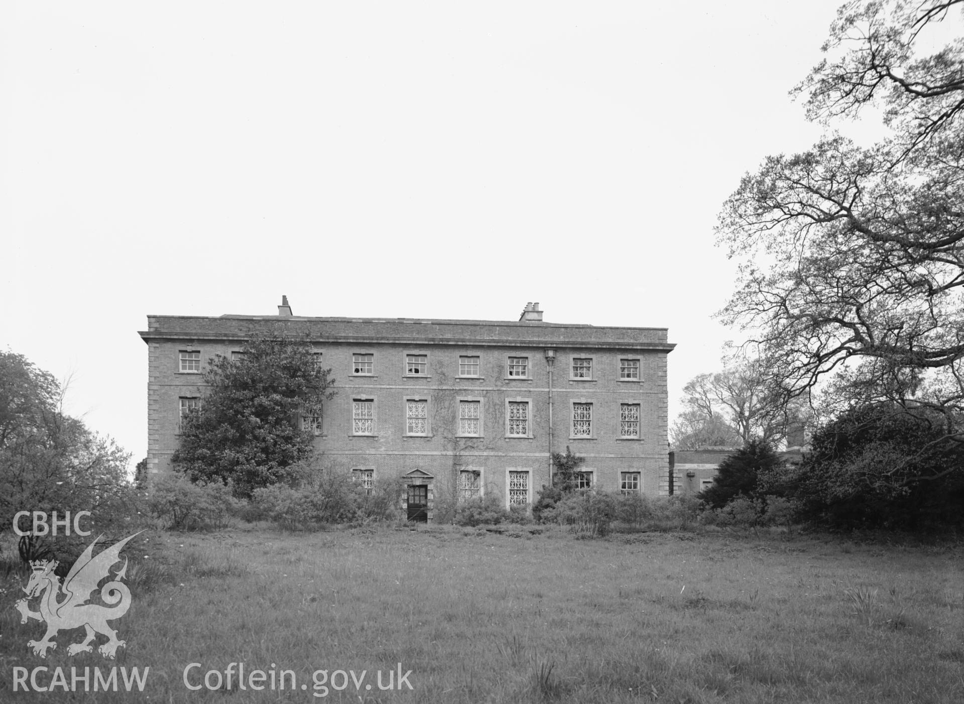 South-east elevation with the estate office on the right