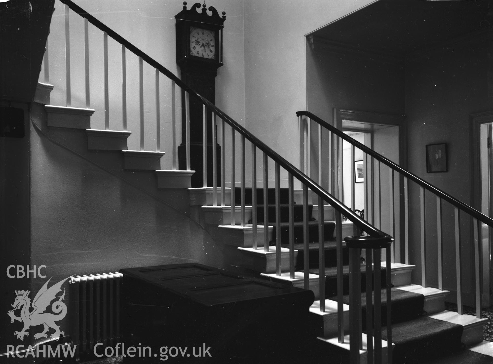 Interior view showing staircase.