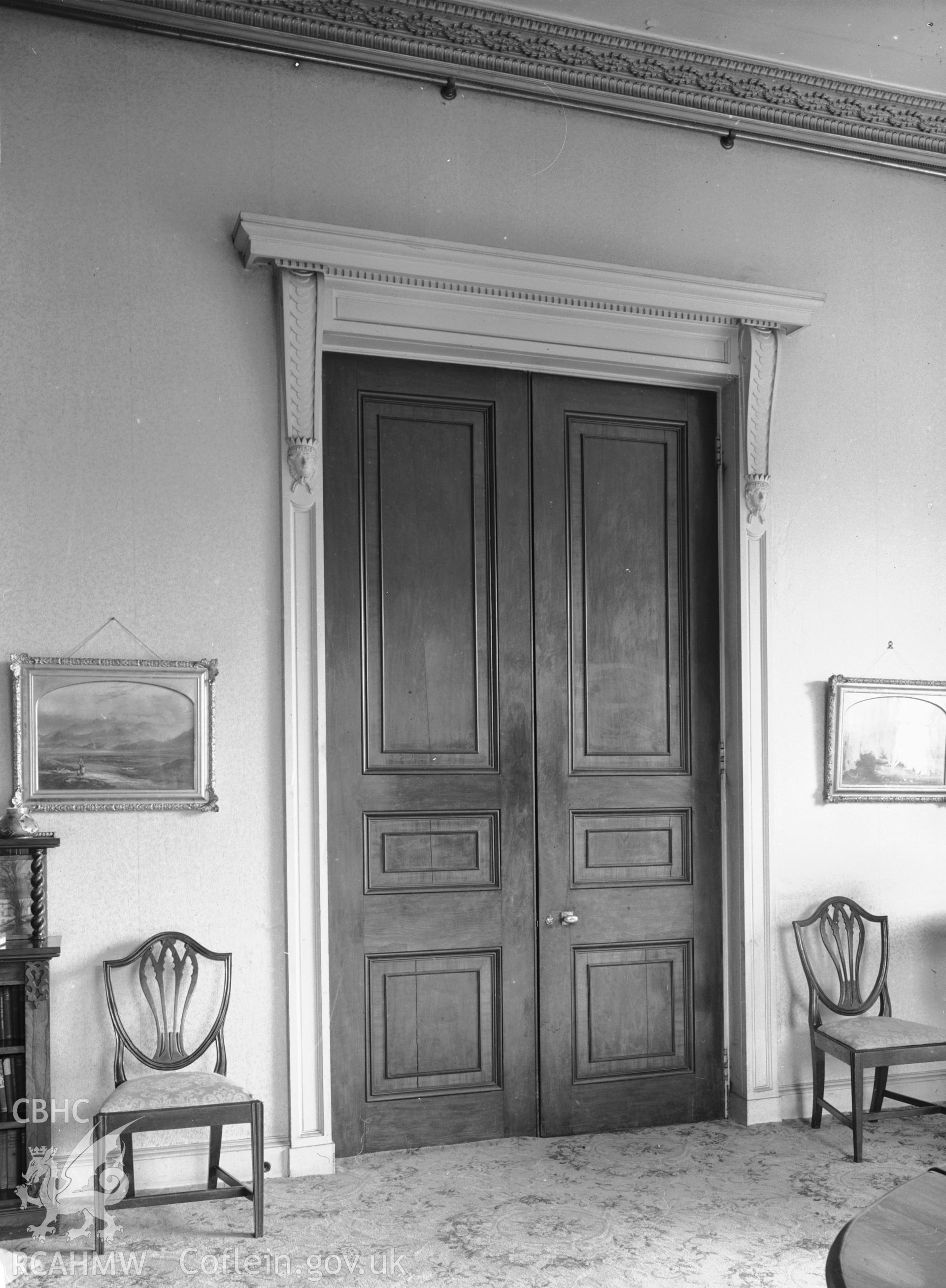 Interior view - drawing room doors