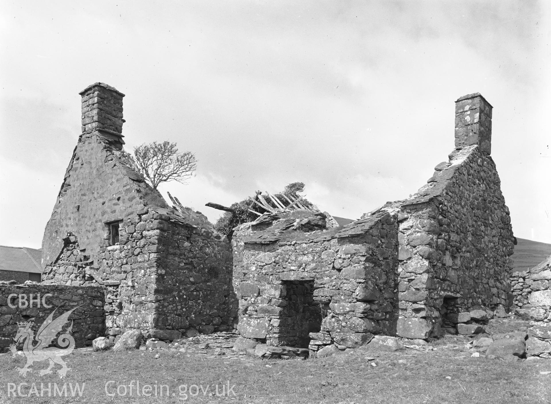 View of ruins from the south