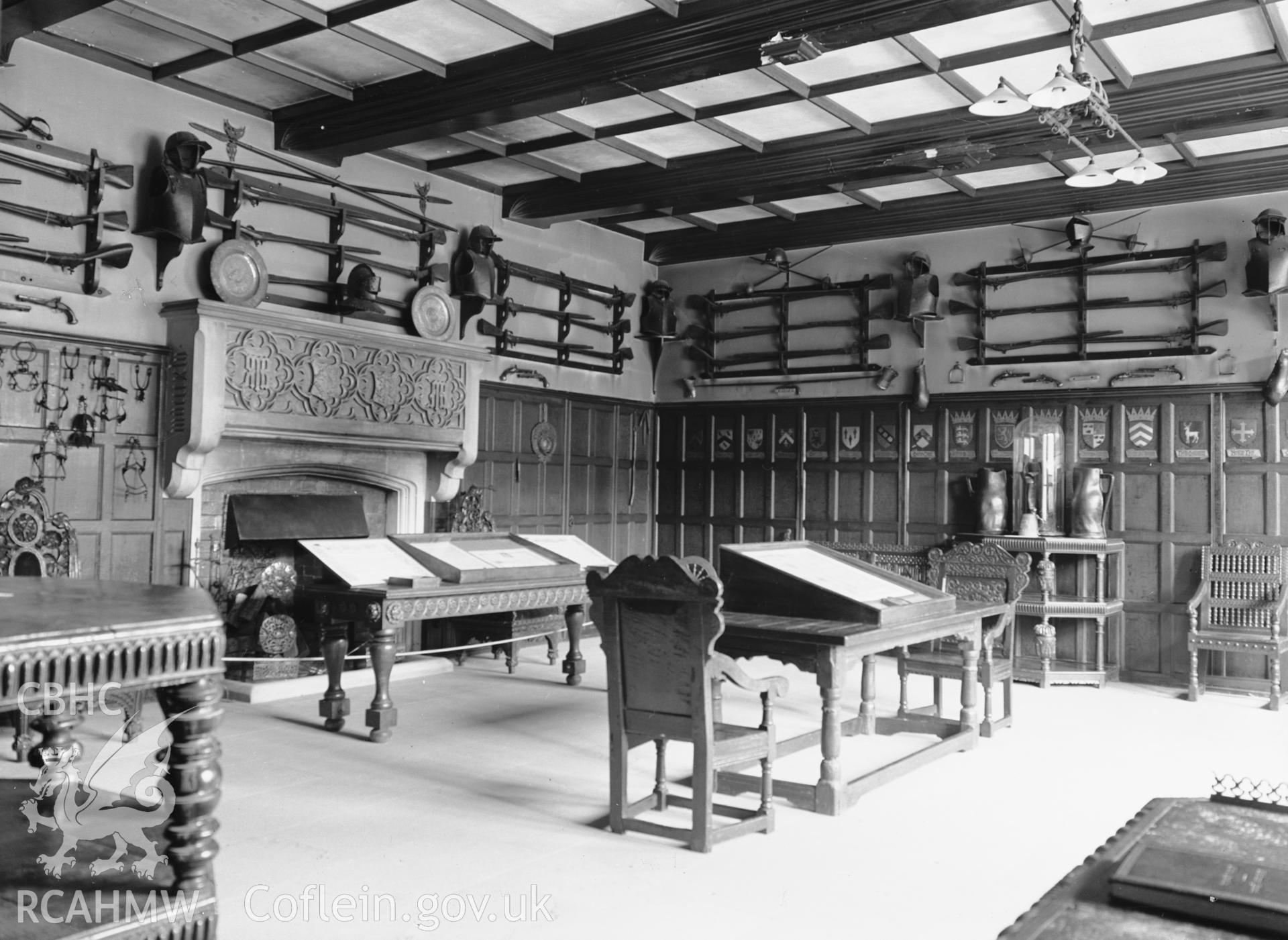 Chirk Castle,  interior view showing Cromwell Room