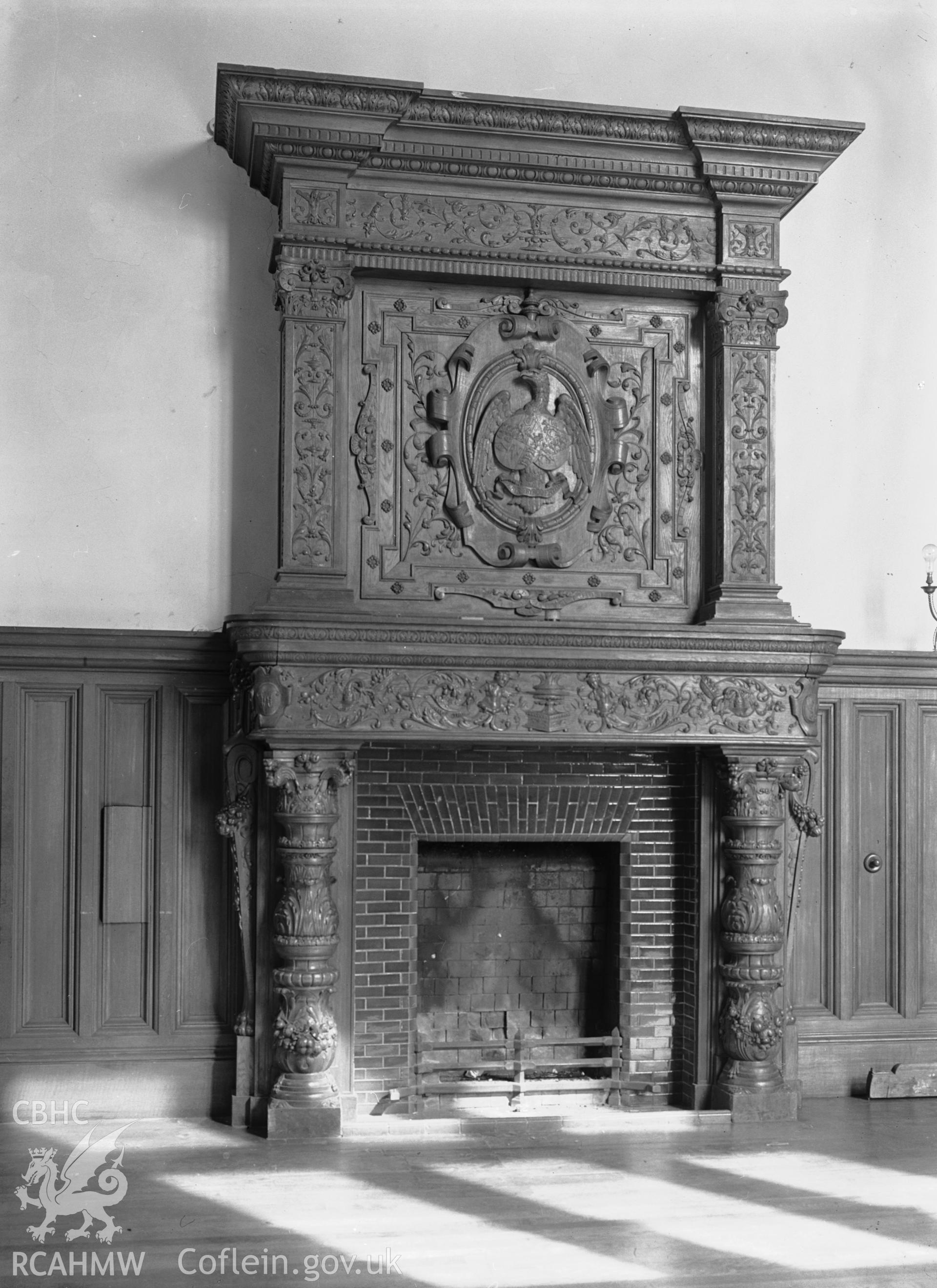 Interior: Great Hall fireplace