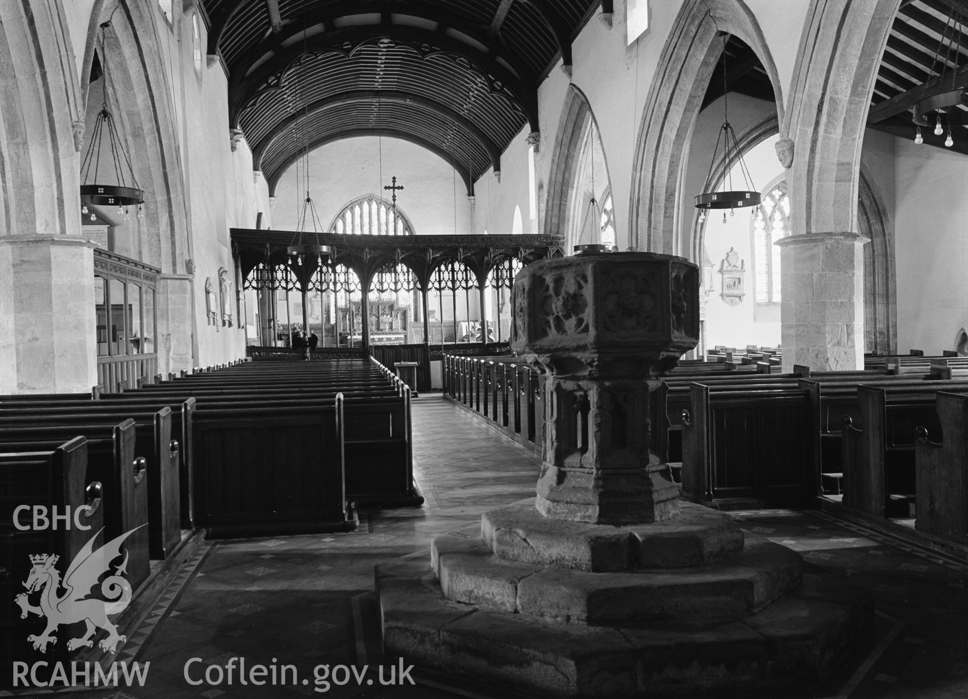 Interior view looking east.