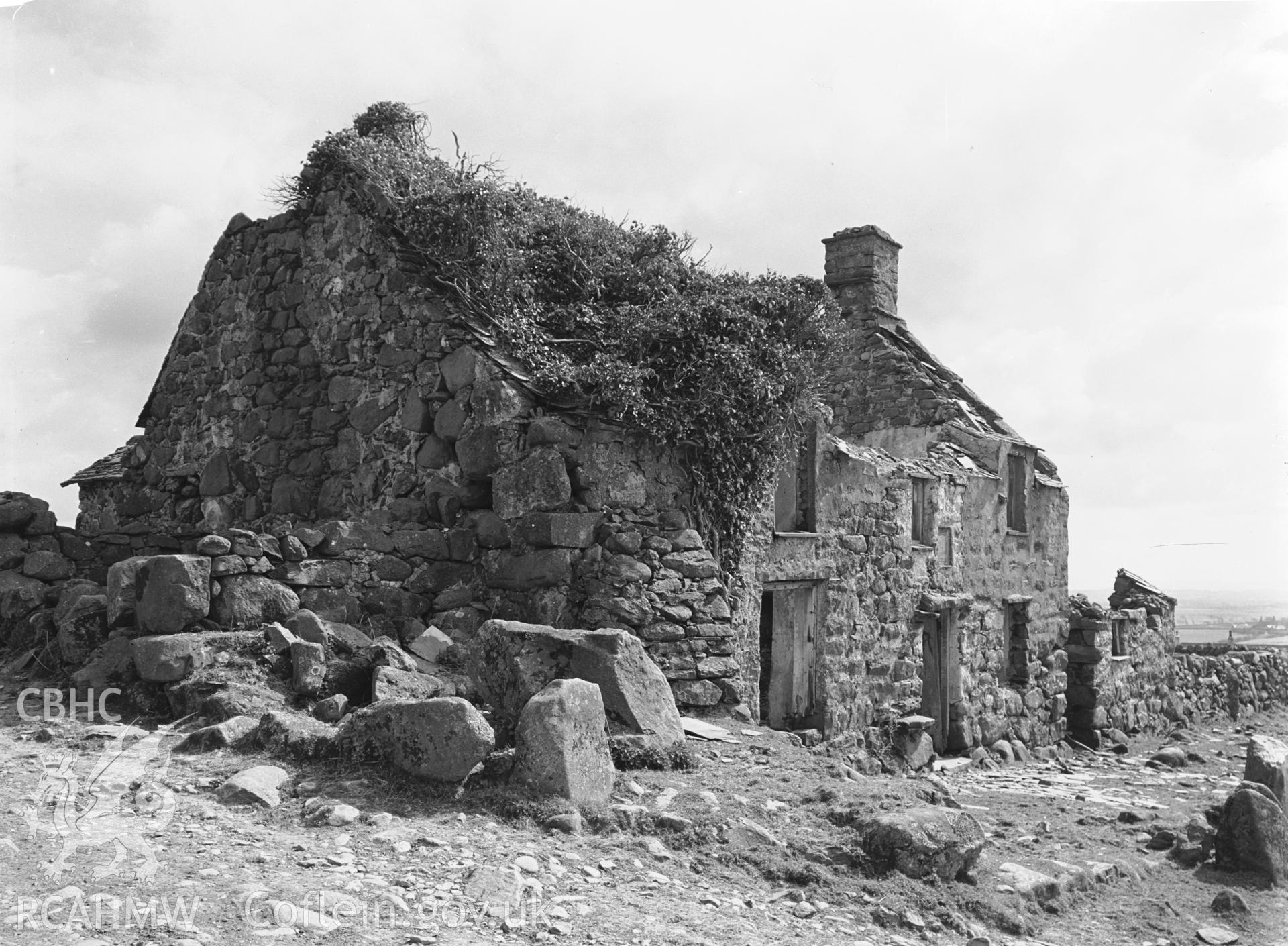 View of ruins from the north