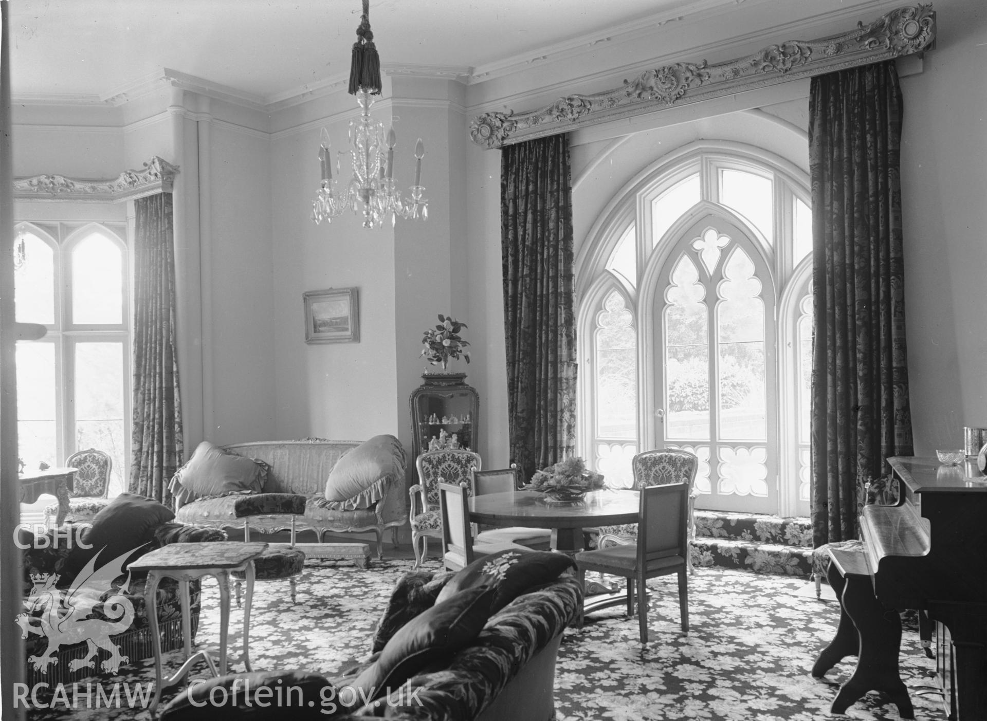 Interior view showing the dining room.