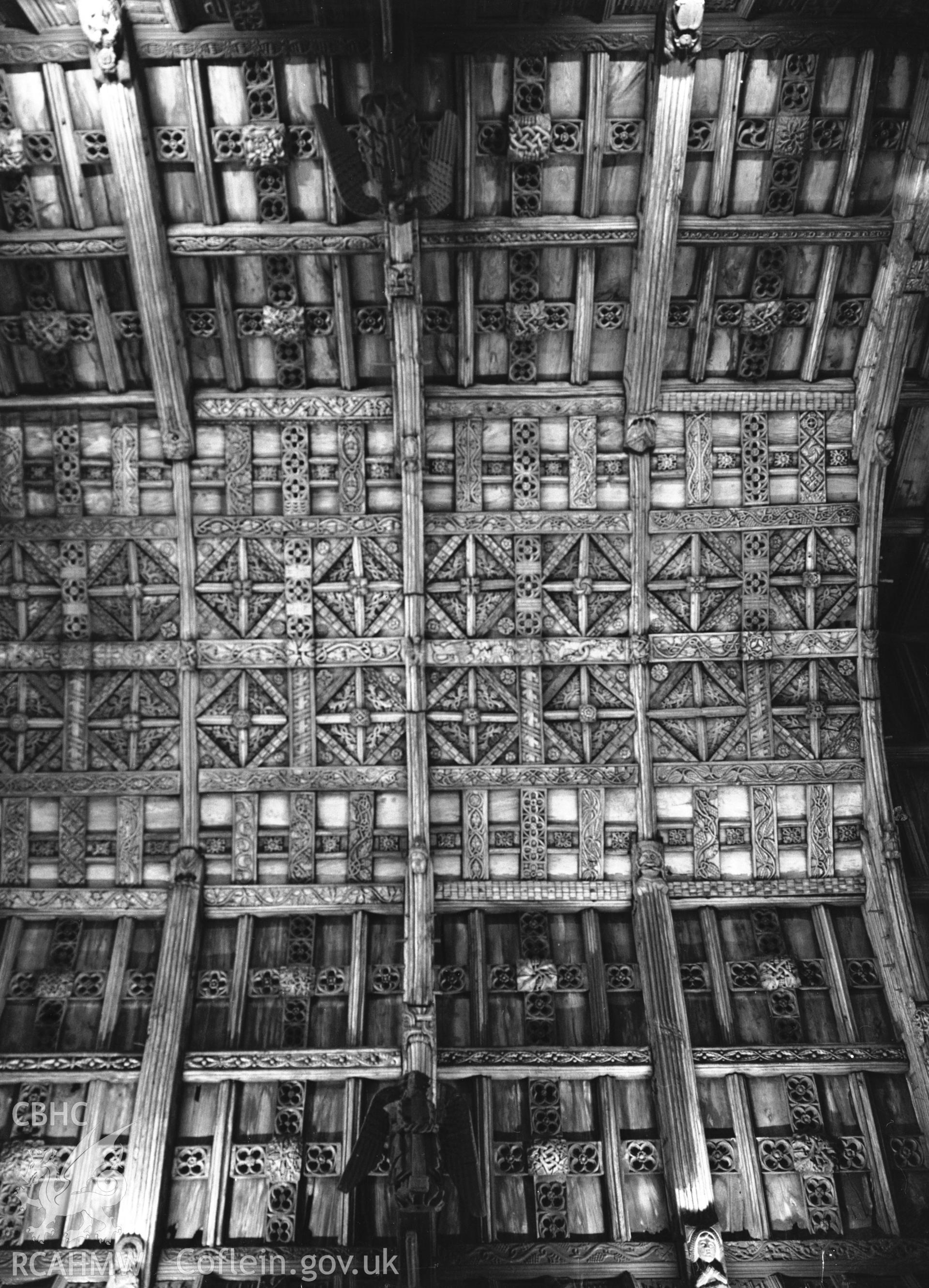 Interior: nave roof