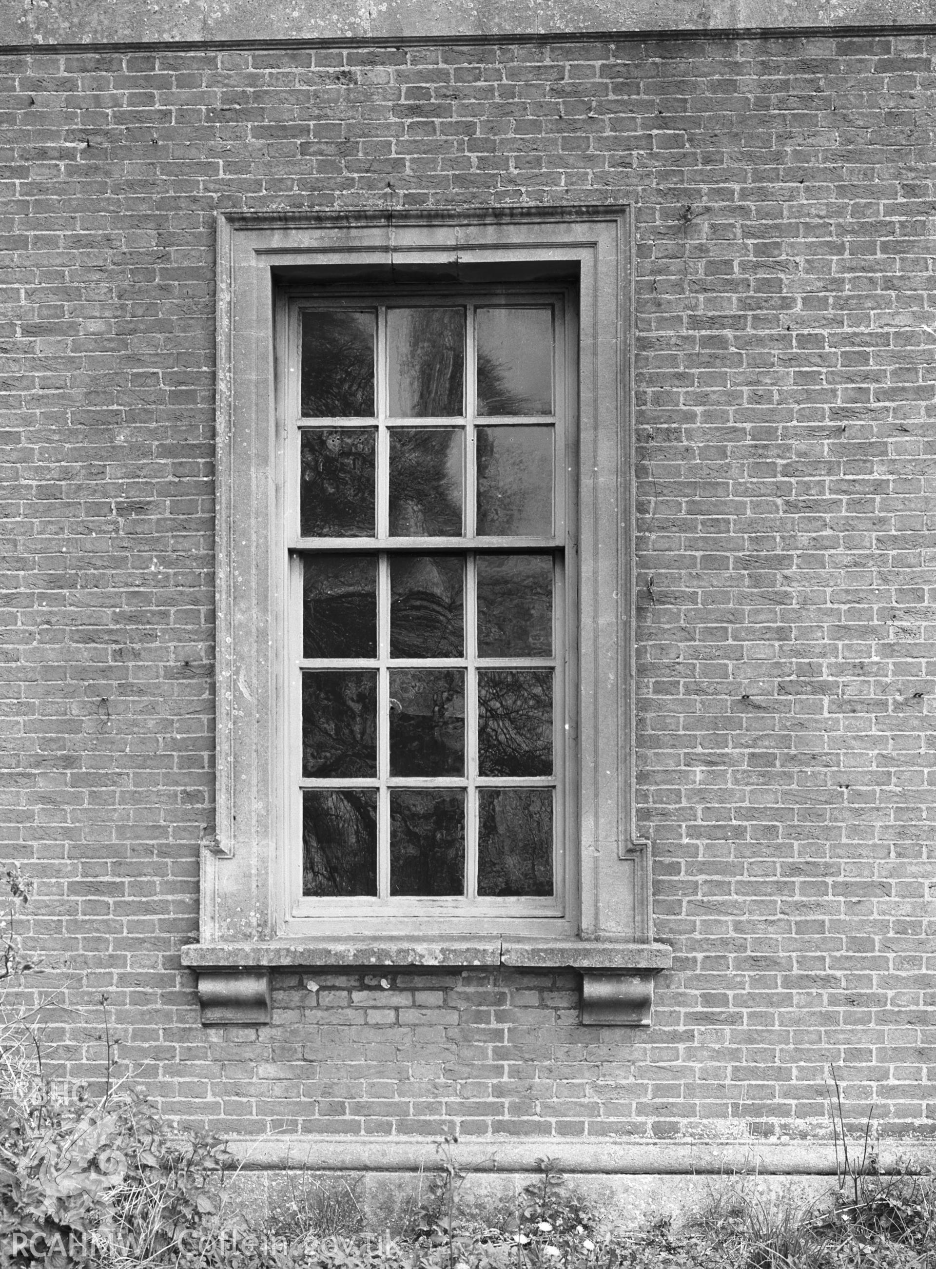 Detail of window in south-west (original) elevation