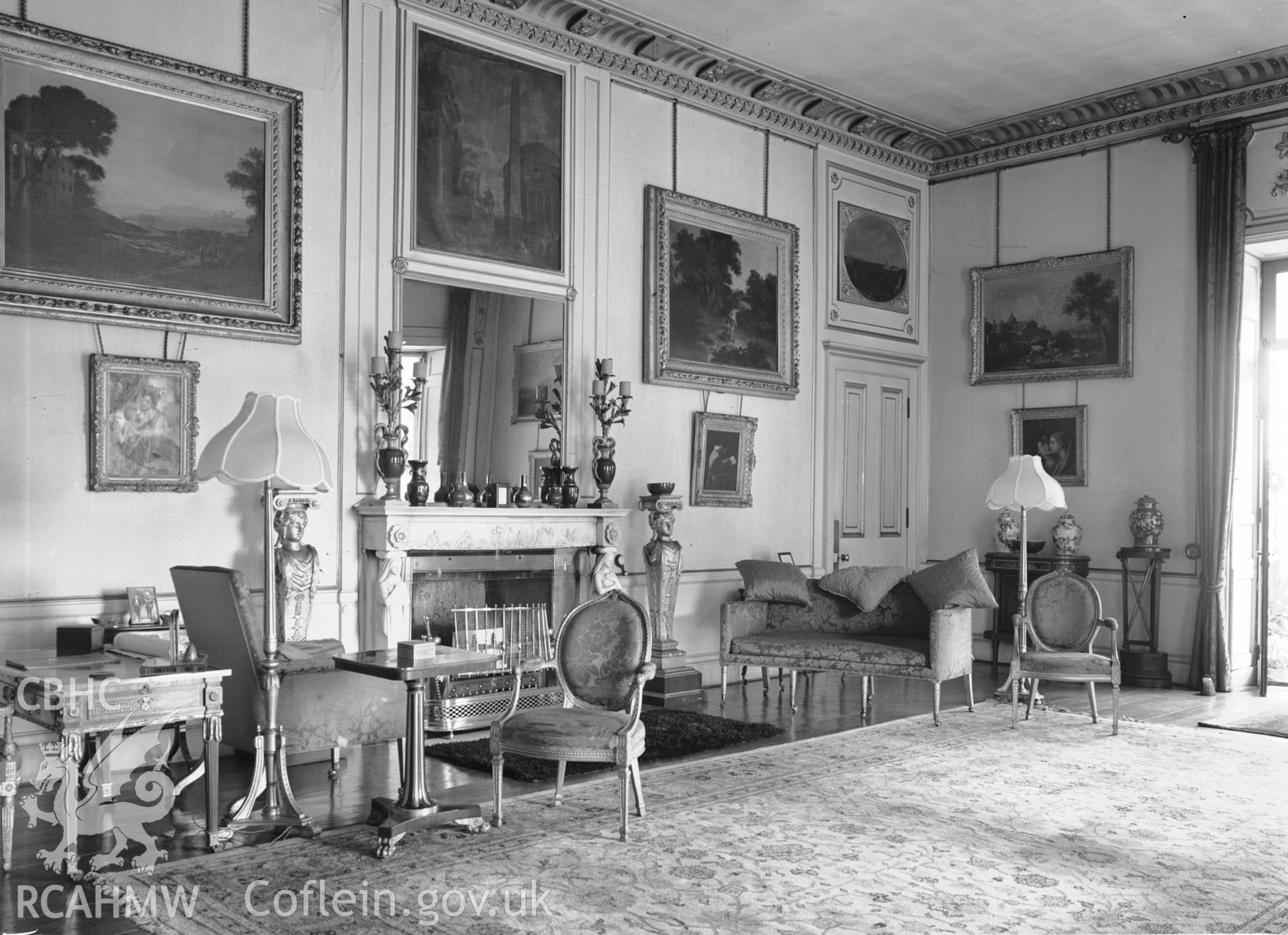 Interior: drawing room in SE wing