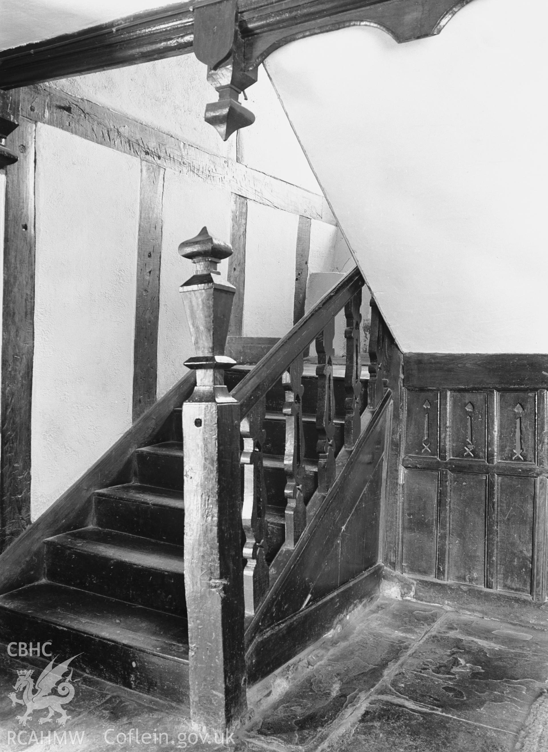Interior view showing staircase.