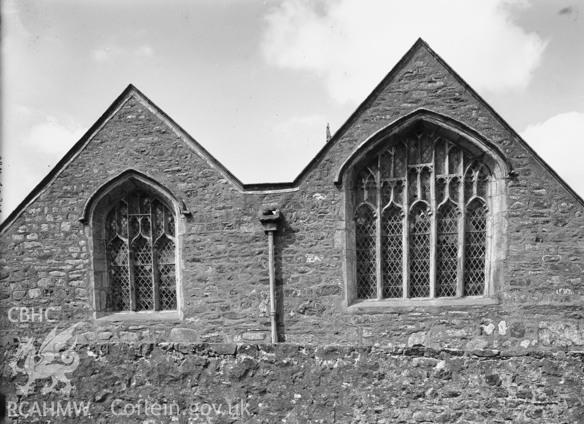 Exterior view showing the east end.