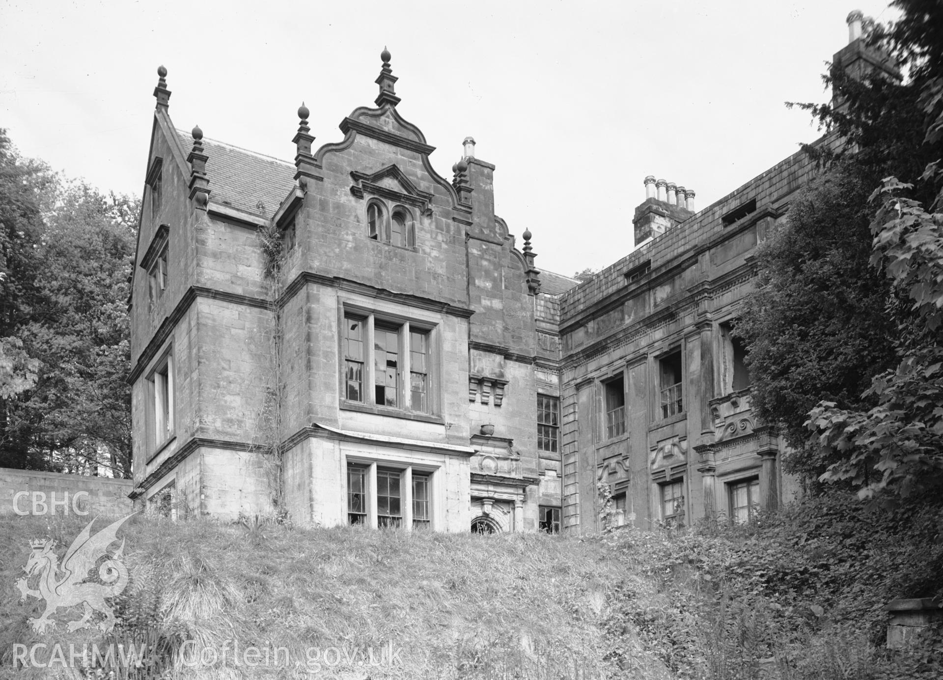 Exterior: the house from the lower garden