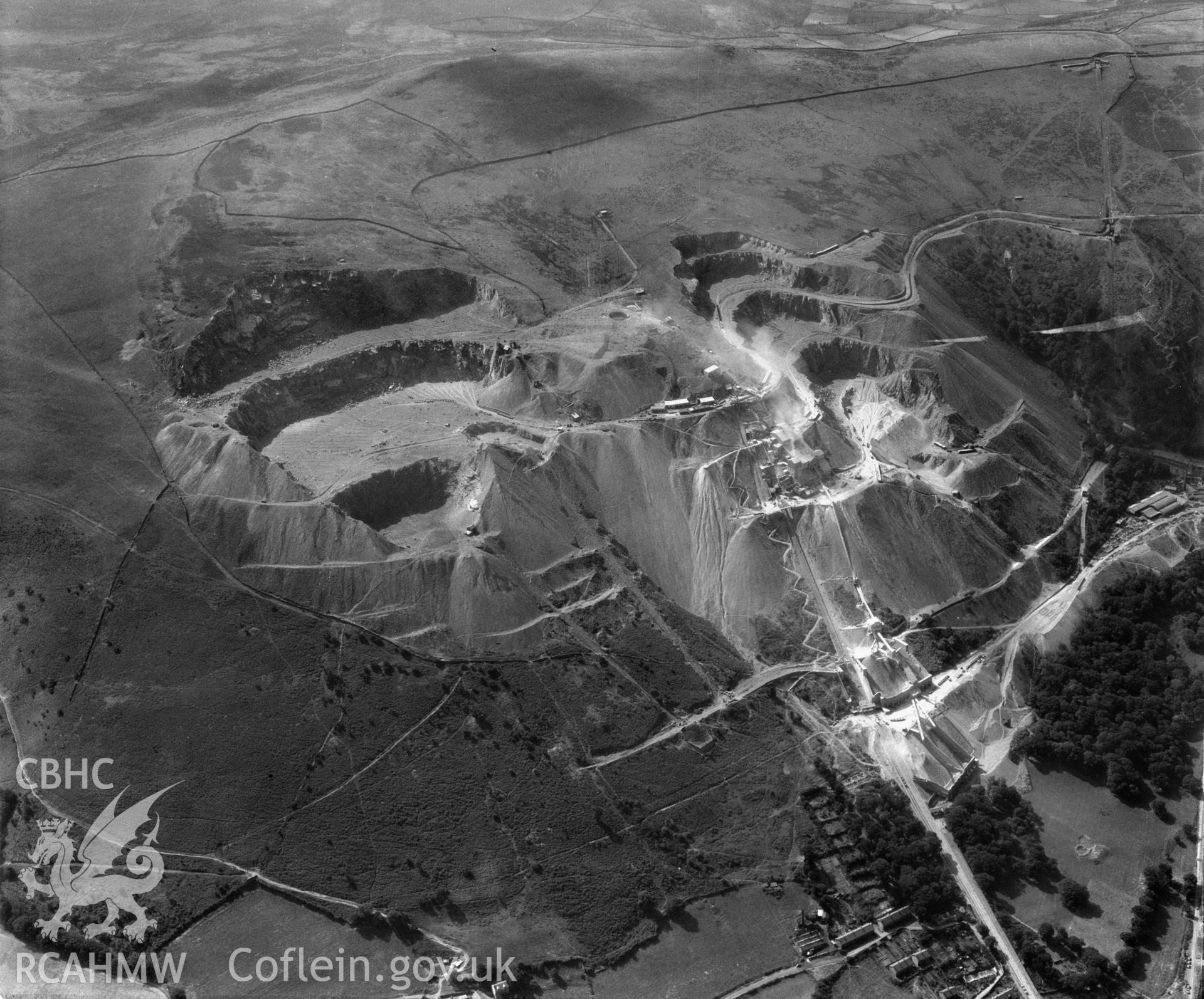 View of Penmaenmawr quarry