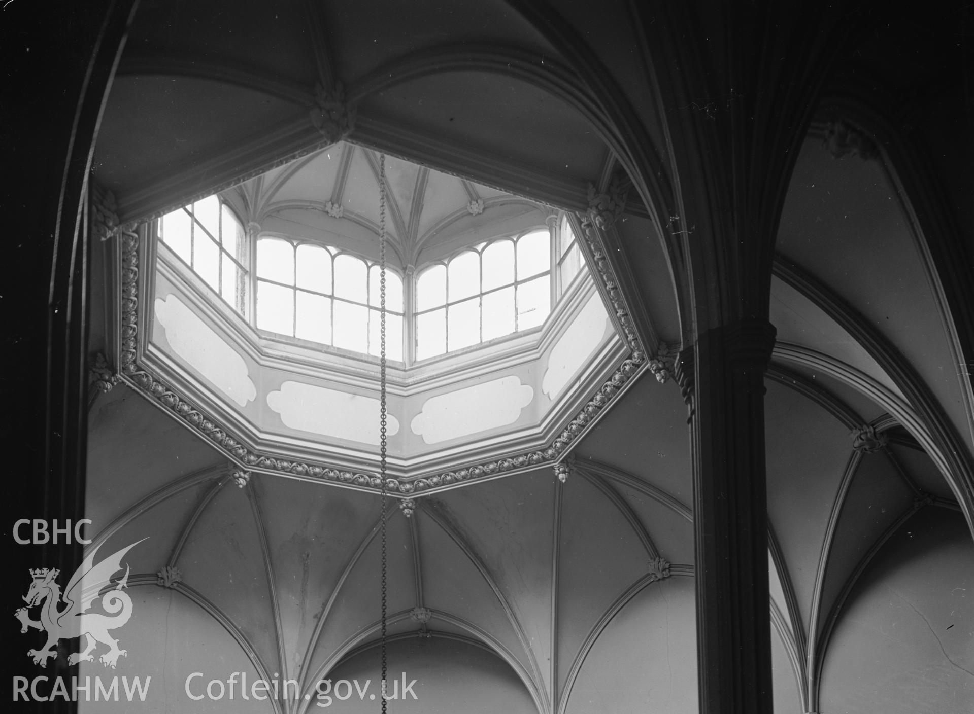 Interior view showing the main staircase lantern from the landing