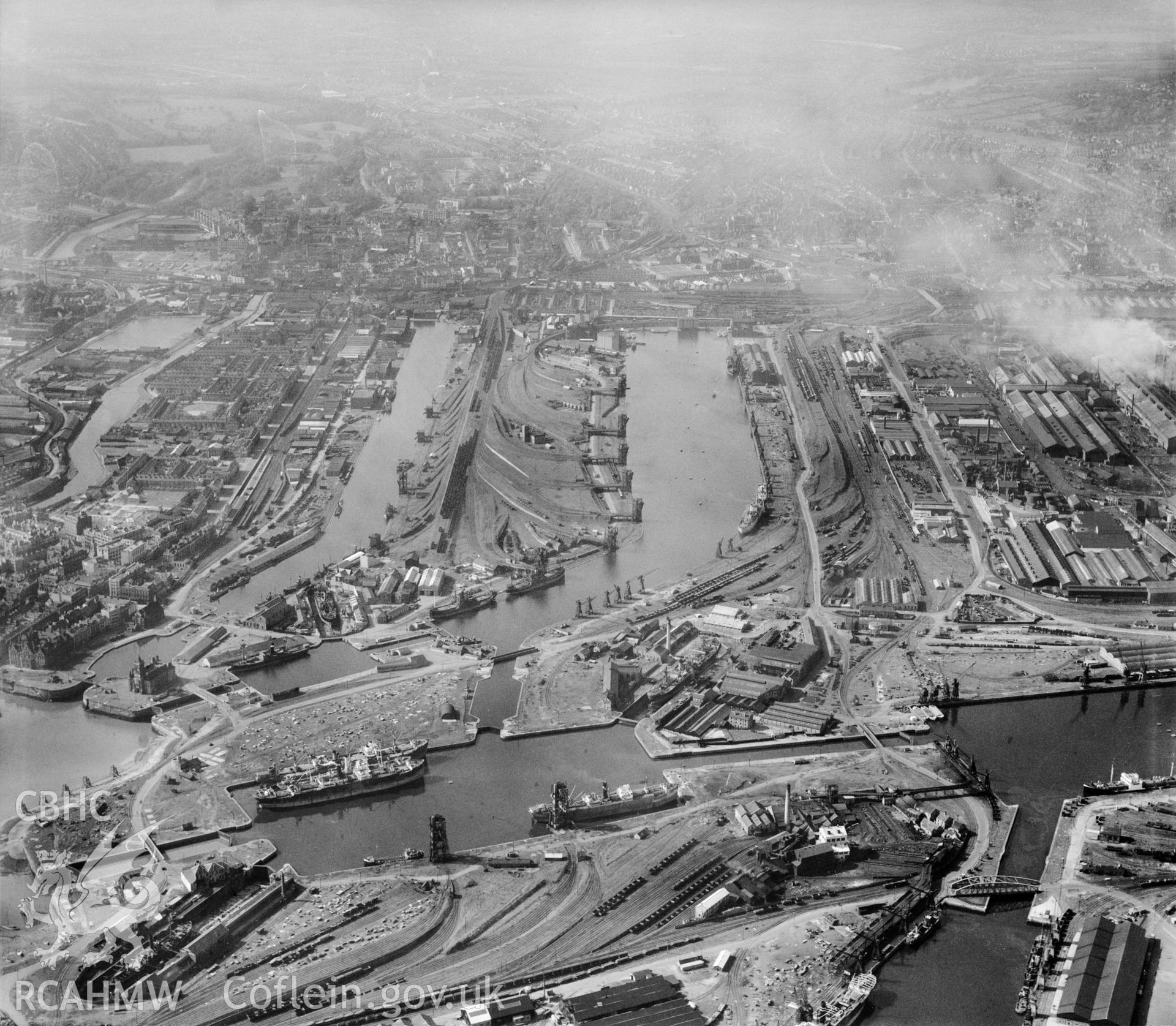 View of Cardiff Docks