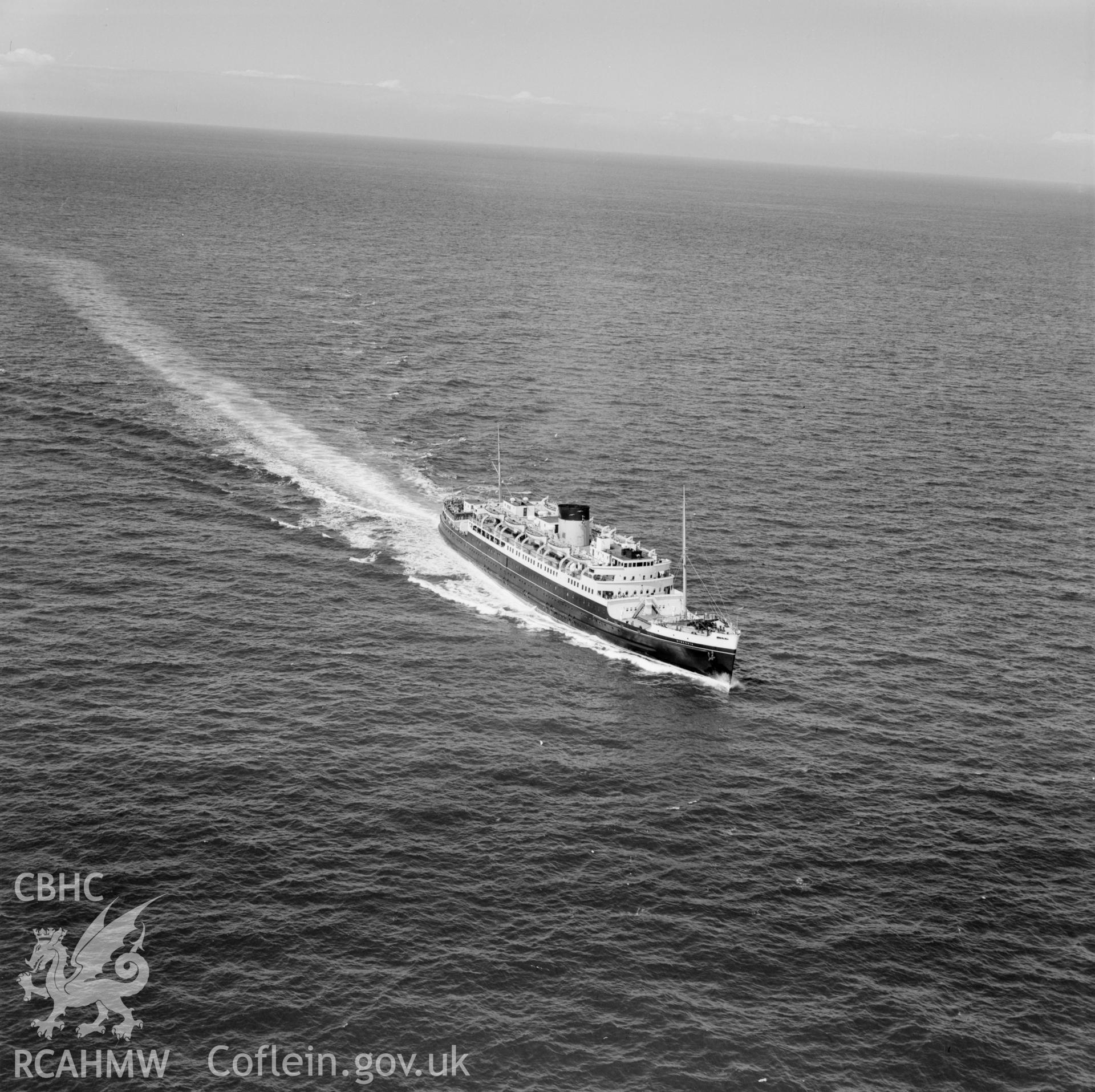 View of the ship "Hibernia" en-route to Holyhead