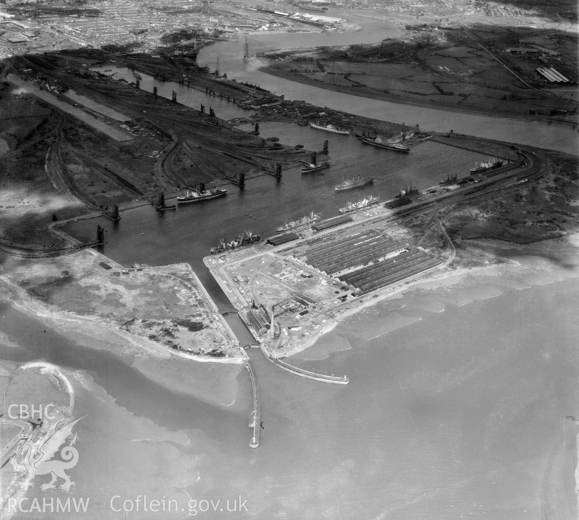 General view of newport docks