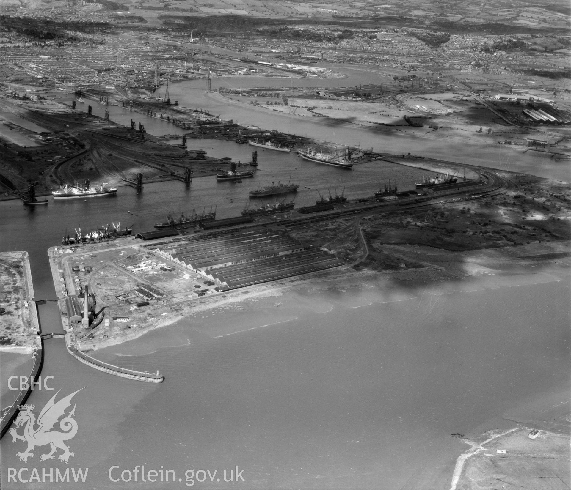 General view of newport docks