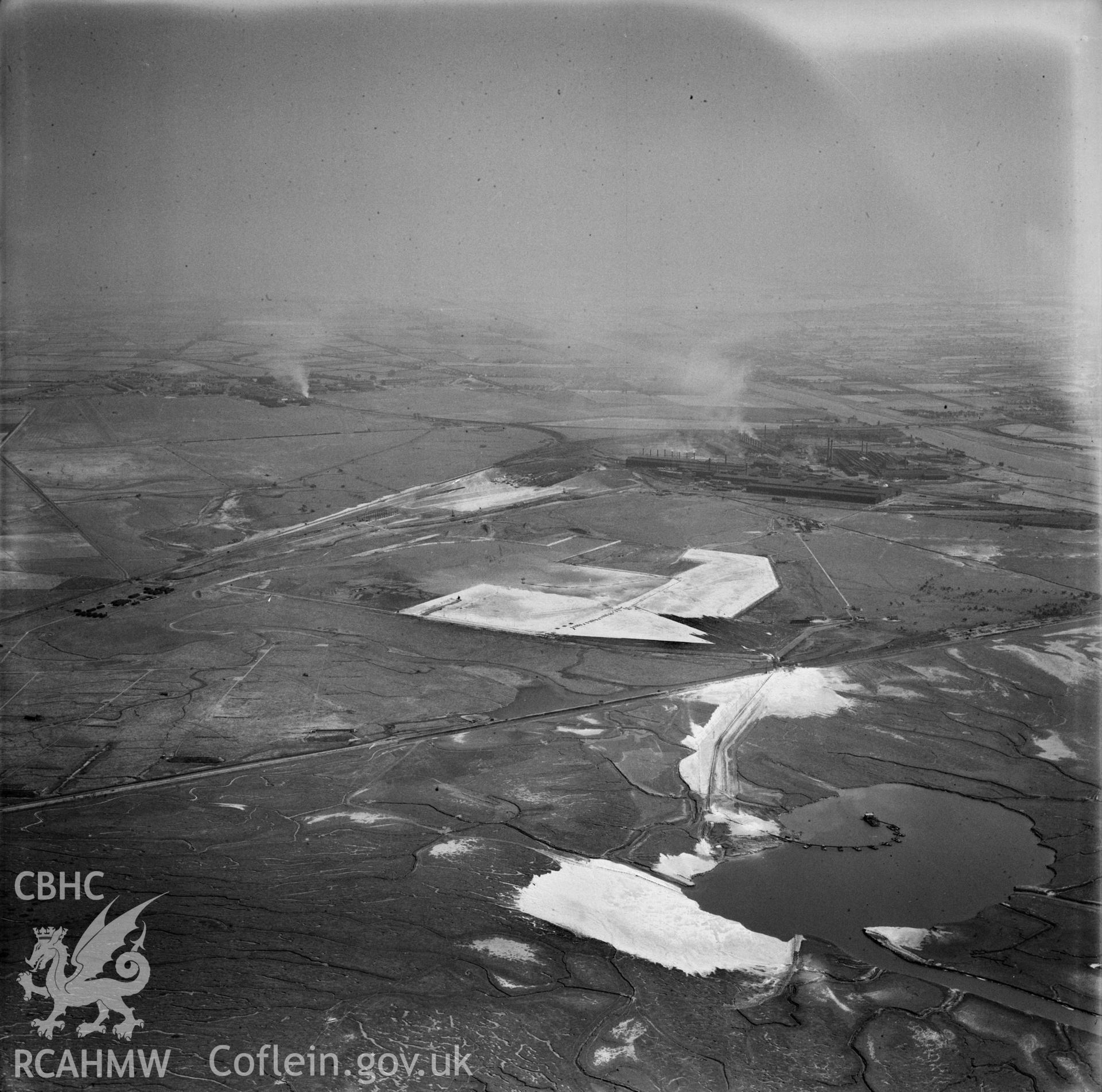 View of the dredging of the Shotton steelworks site (commissioned by Westminster Dredging Co.)