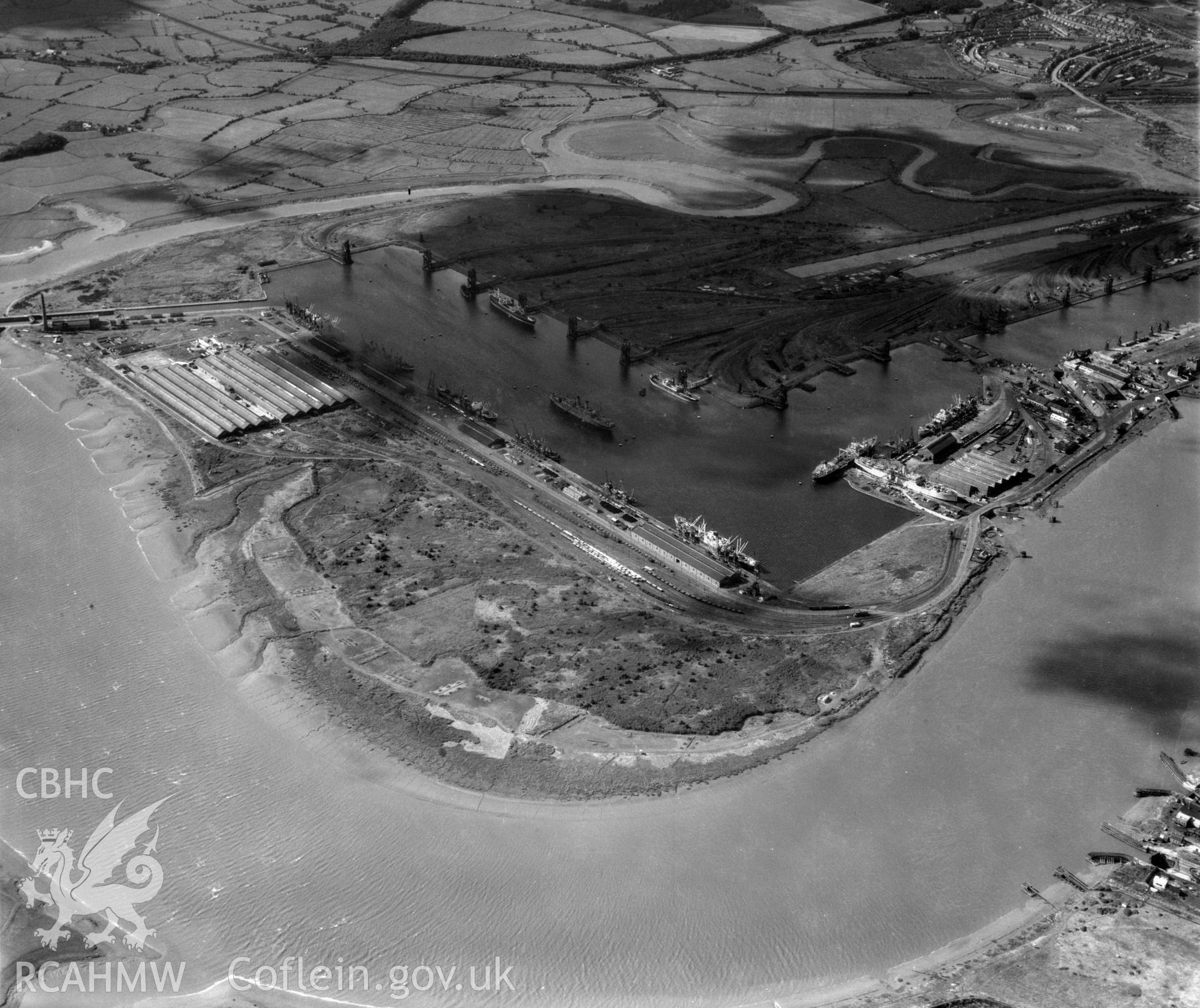 General view of newport docks