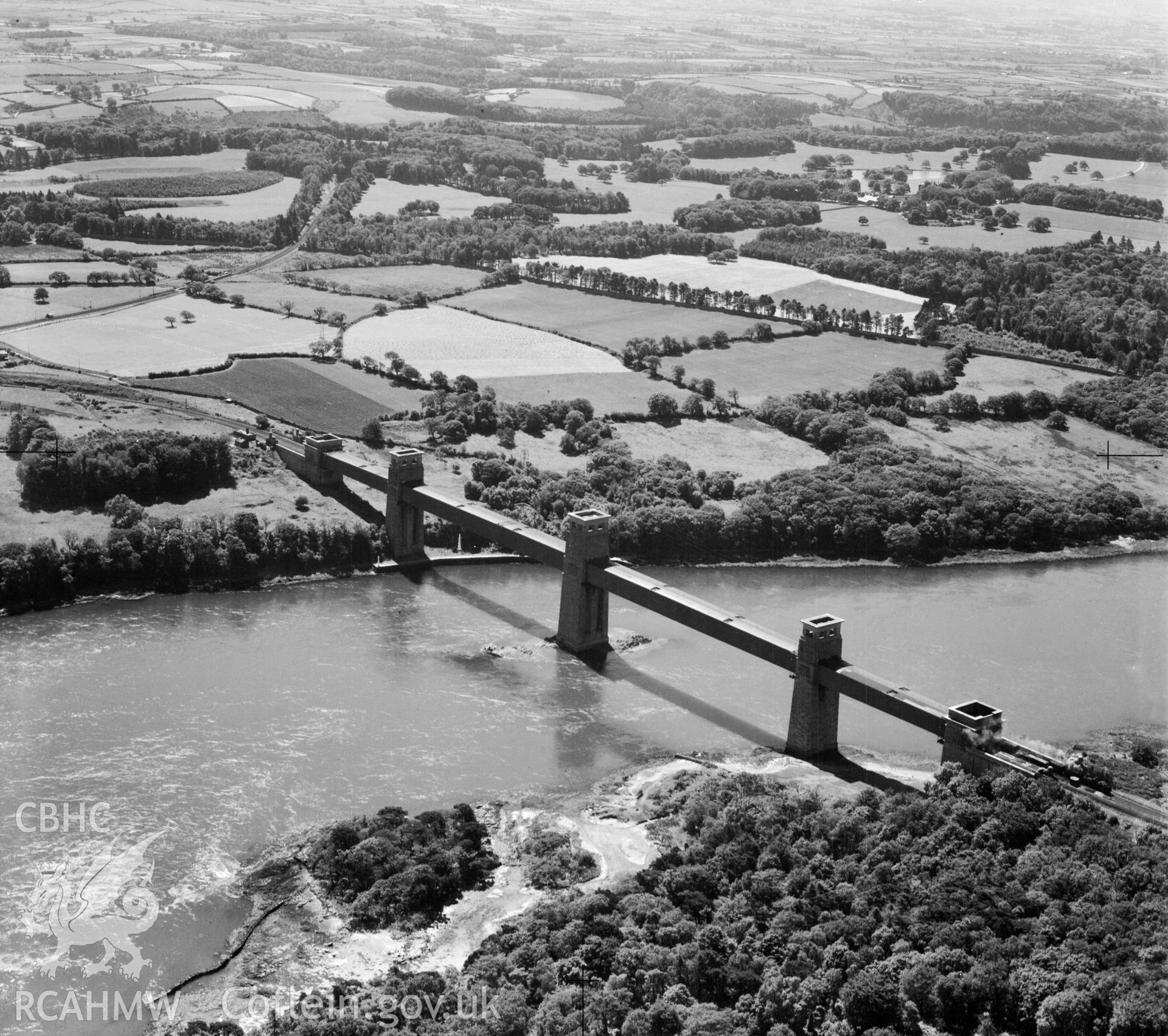 View of Britannia Tubular Bridge, Menai Straits