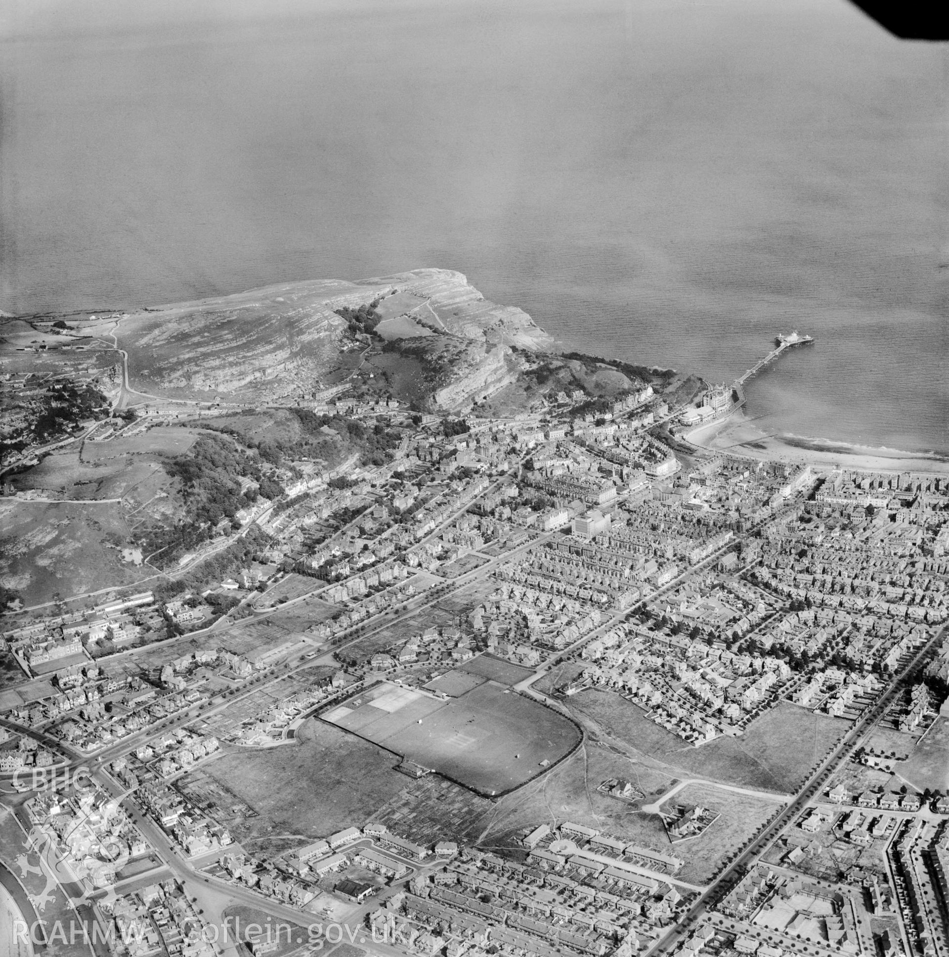 General view of Llandudno showing cricket ground