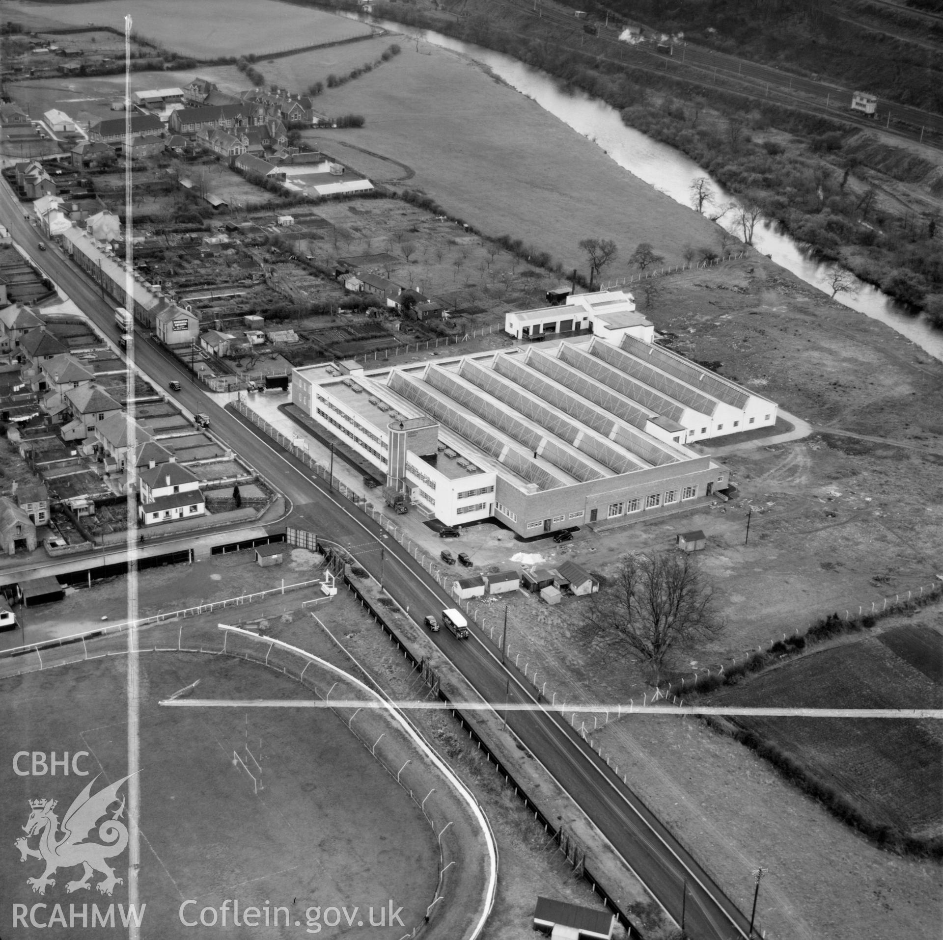 View of Steinburg & Sons - Alexon clothing factory, Hawthorn, Pontypridd