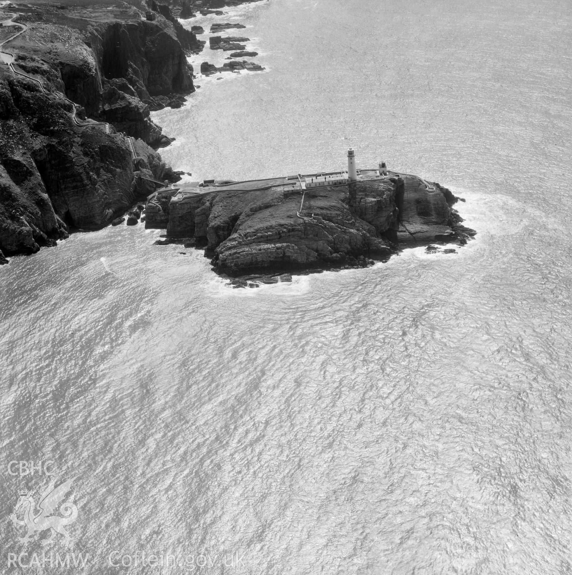 View of South Stack Island and lighthouse, Holyhead