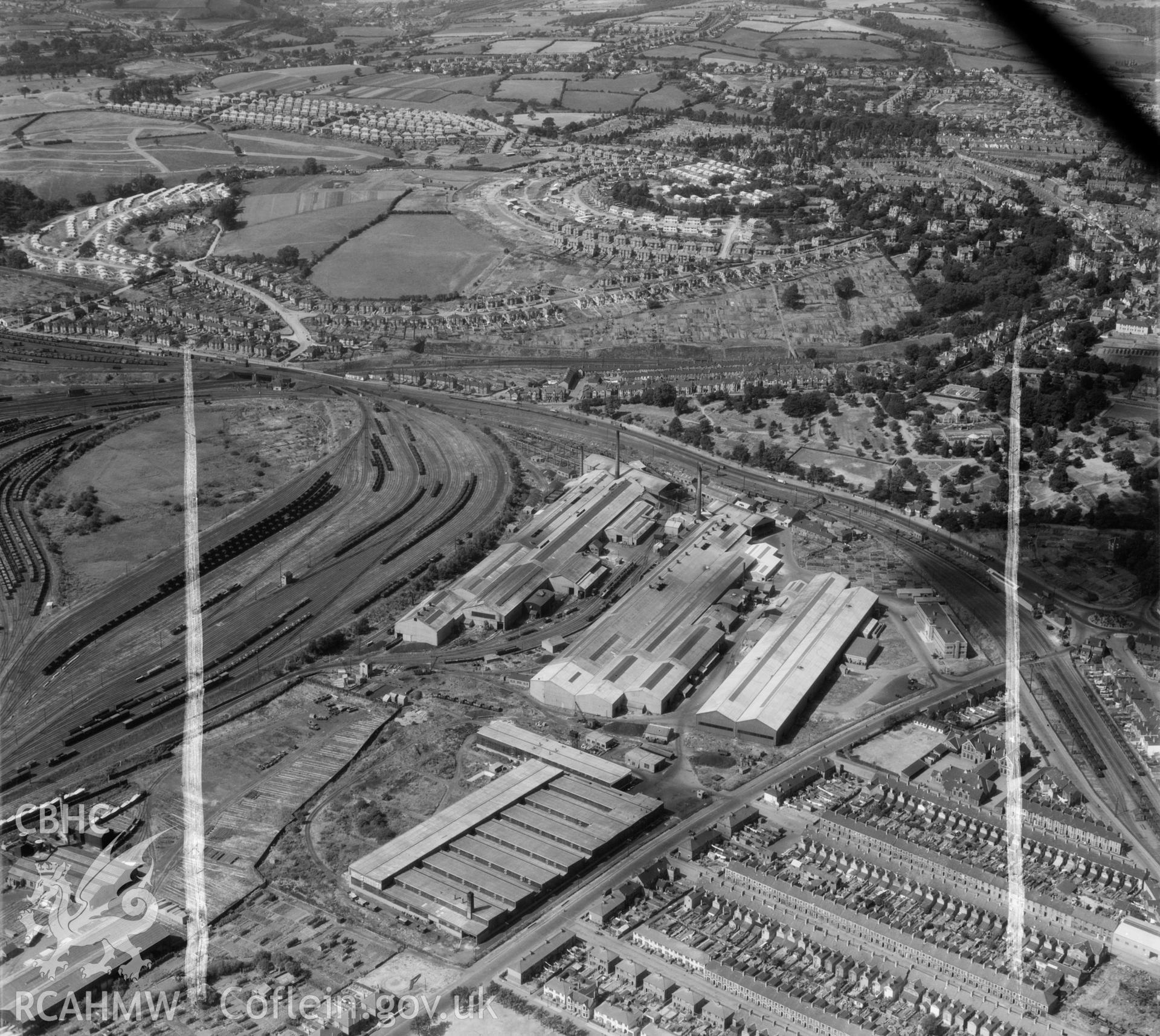 View of Newport showing Whitehead steelworks
