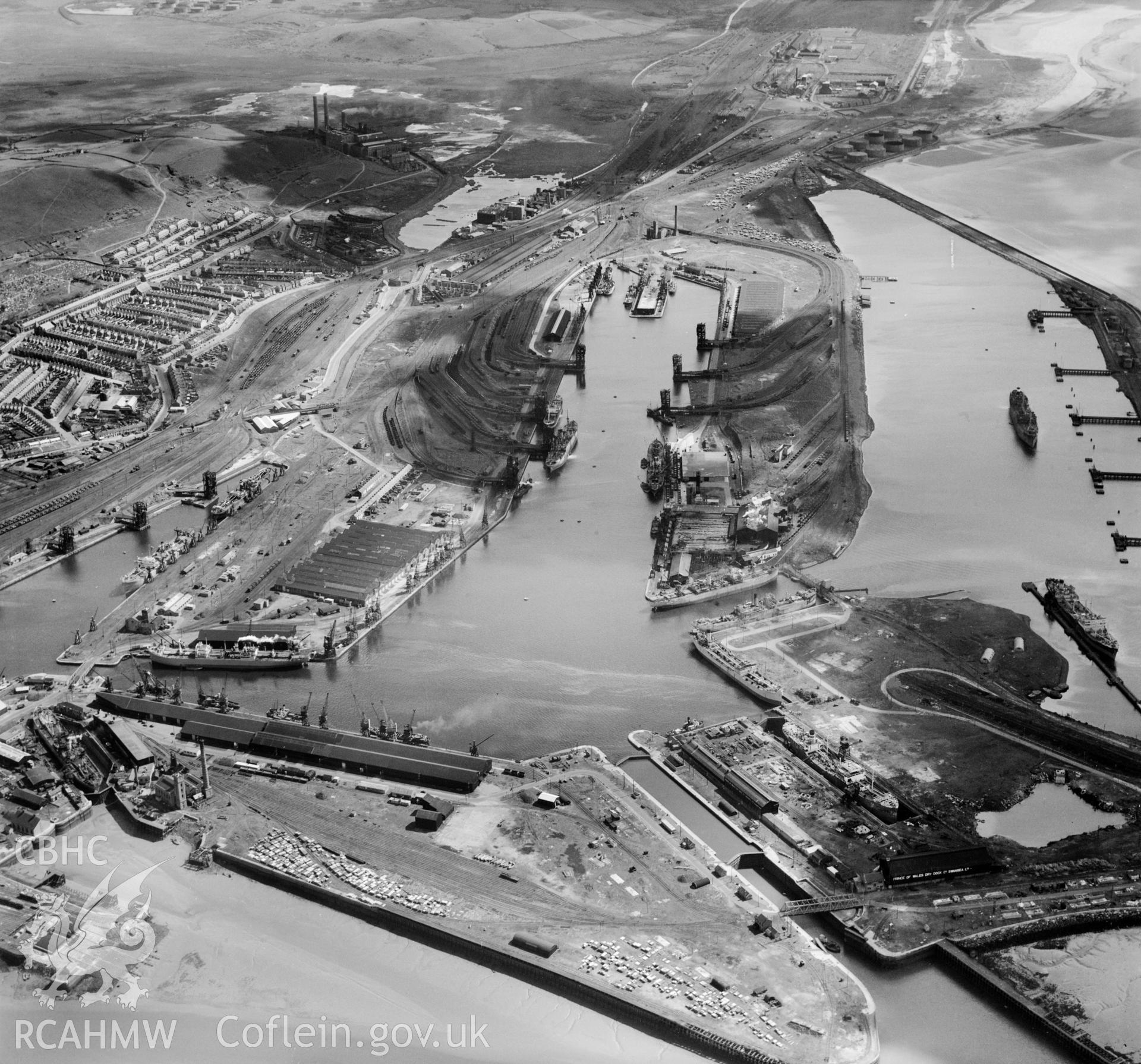 View of Swansea Docks