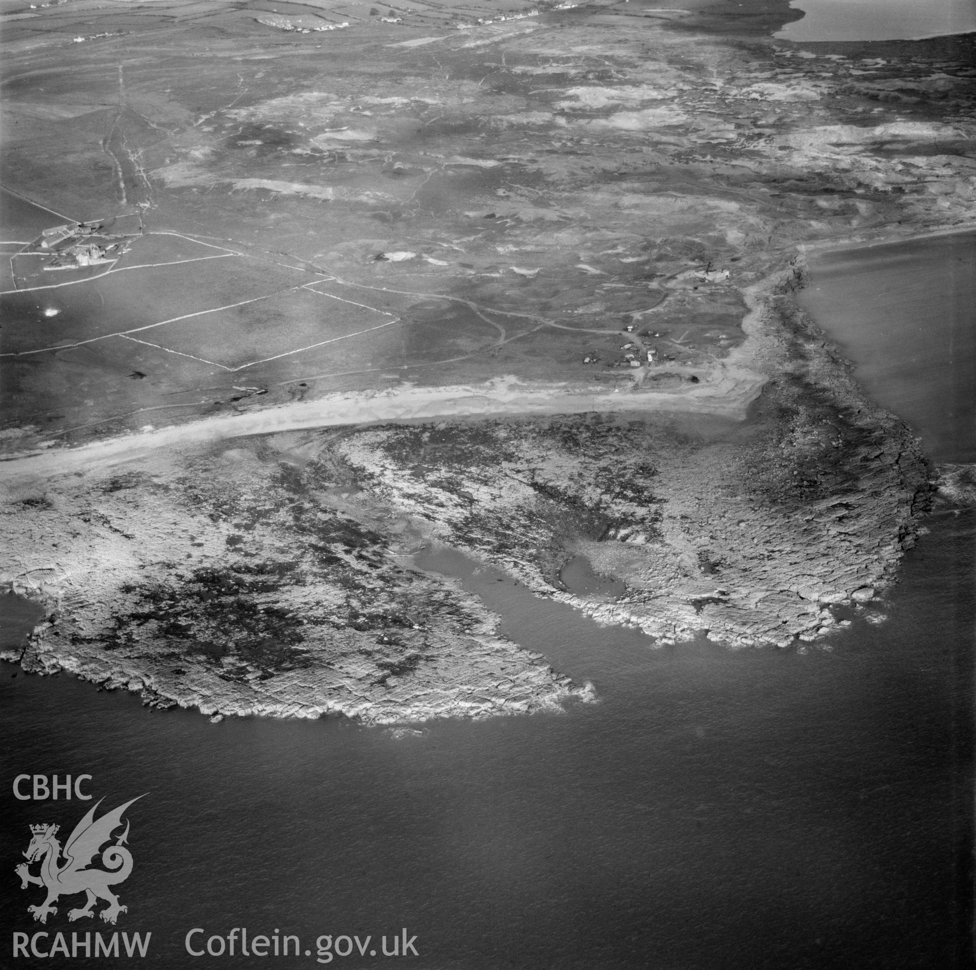 View of Sker Point