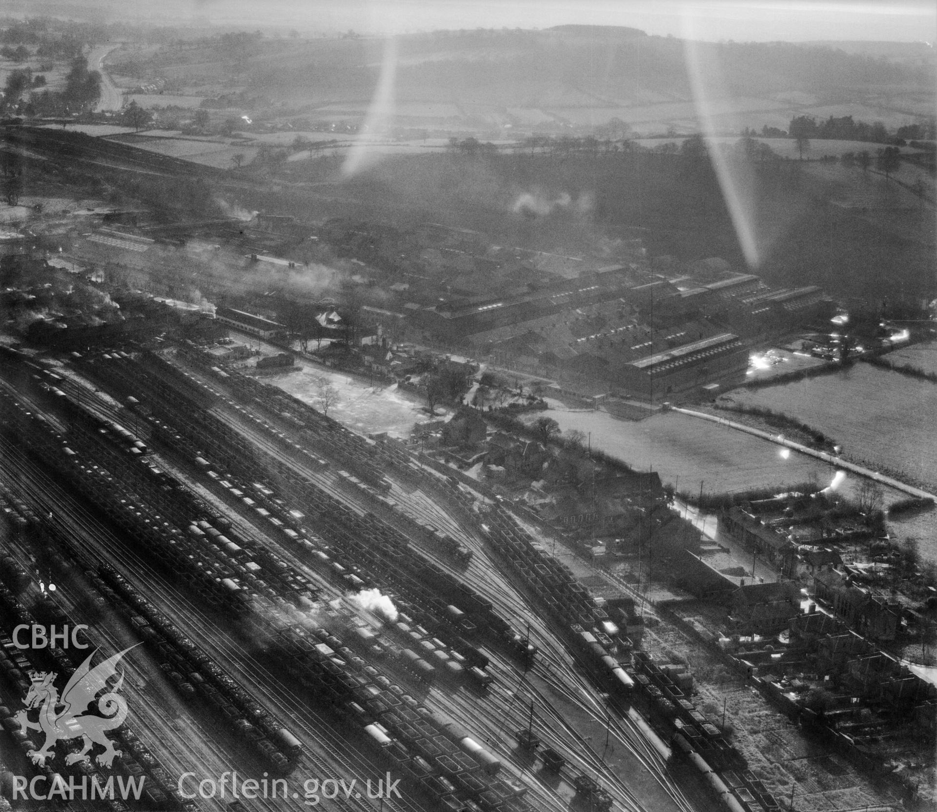 View of Northern Aluminium Company works, Rogerstone, showing Rogerstone Sidings