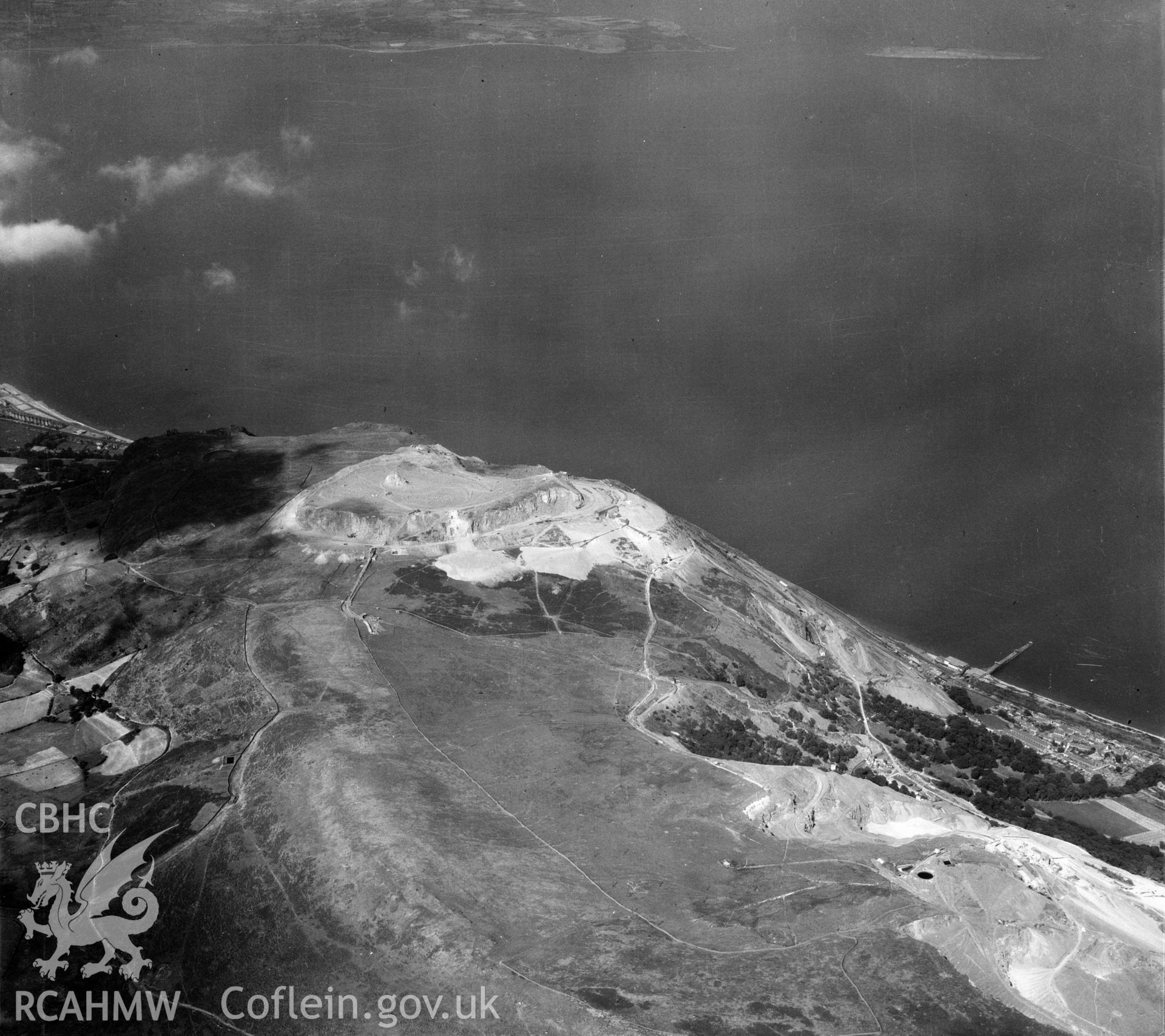 View of Penmaenmawr quarry