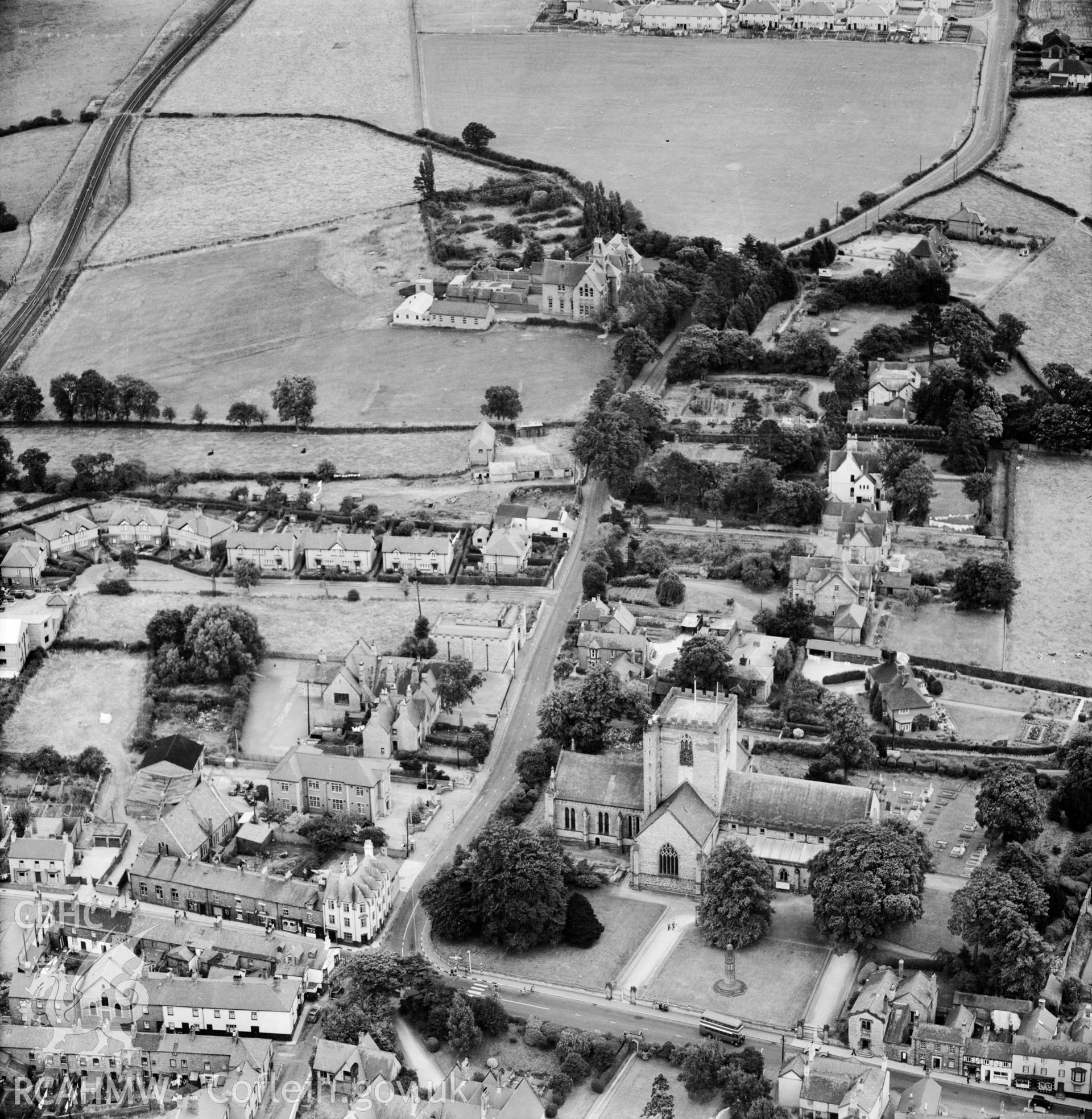 View of St Asaph showing cathedral