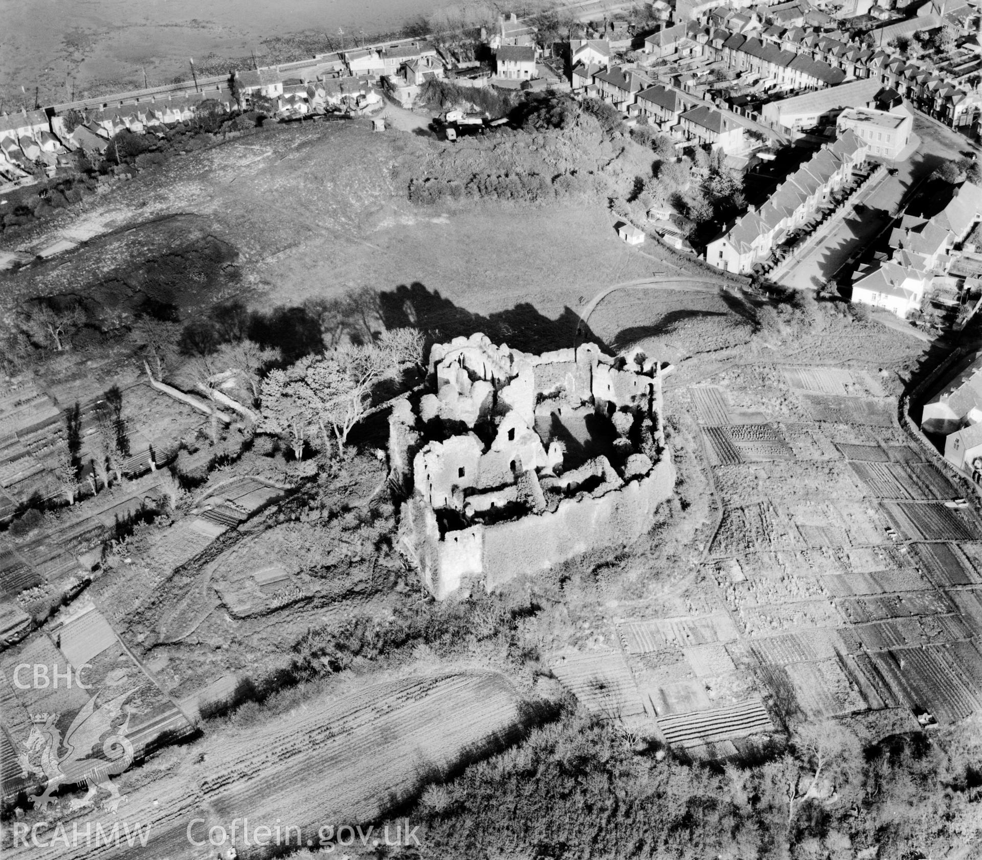 View of Oystermouth Castle, Mumbles