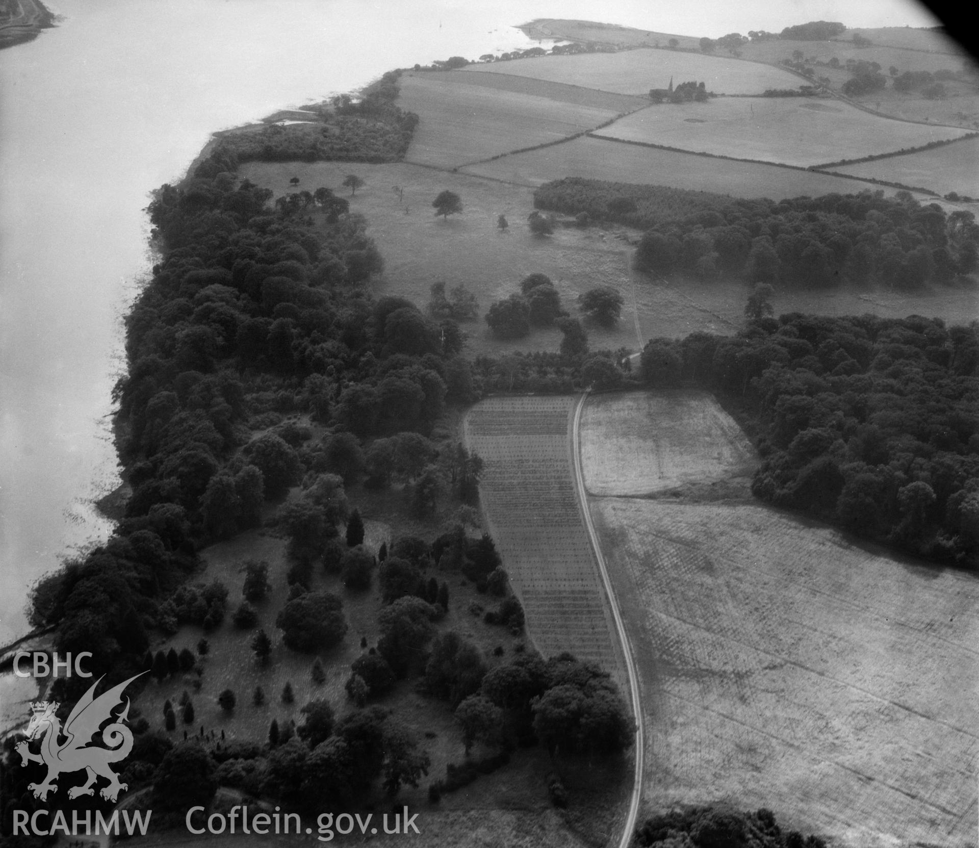 View of tree plantation, Plas Newydd (commissioned by the Marquess of Anglesey)