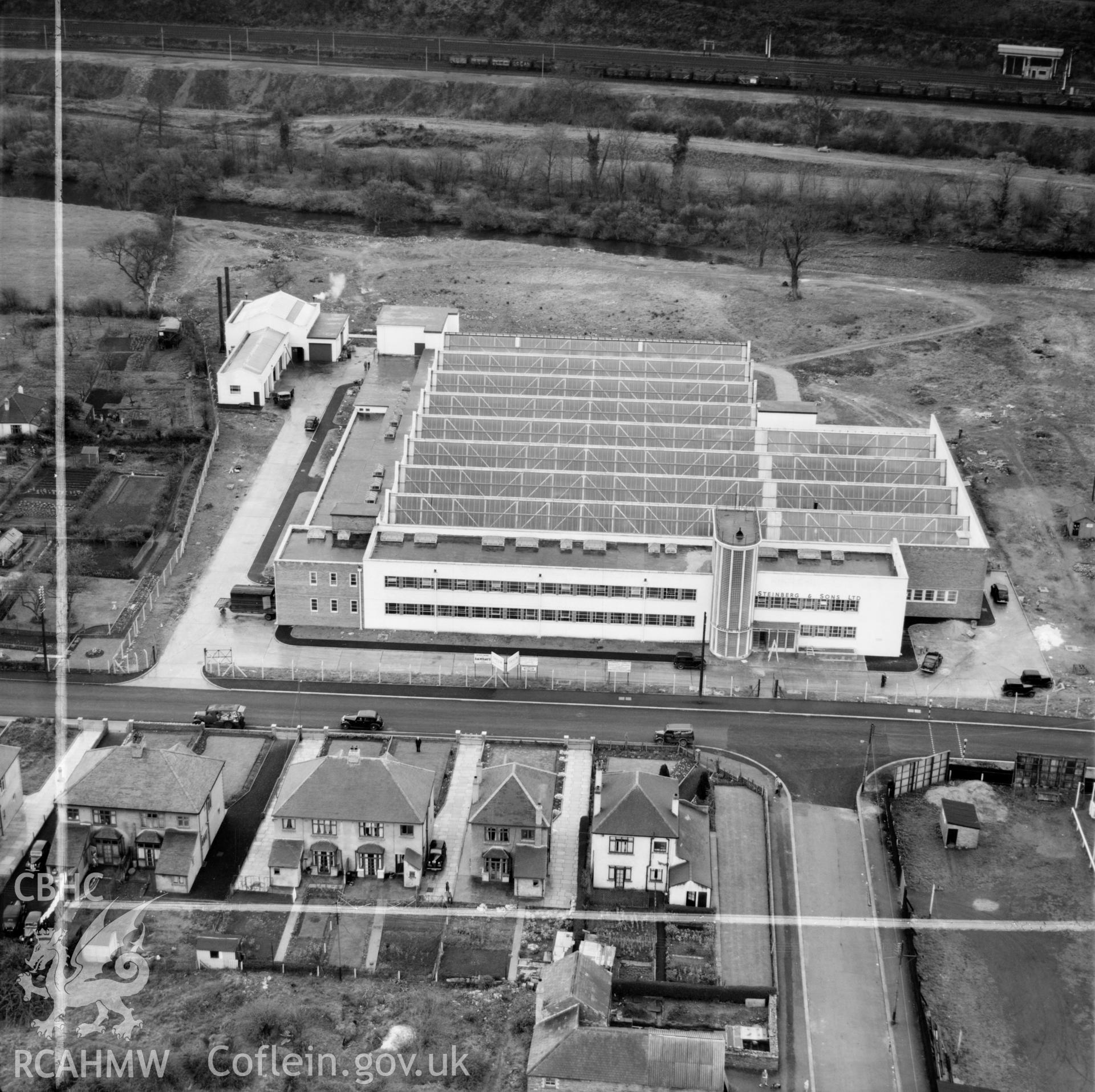 View of Steinburg & Sons - Alexon clothing factory, Hawthorn, Pontypridd
