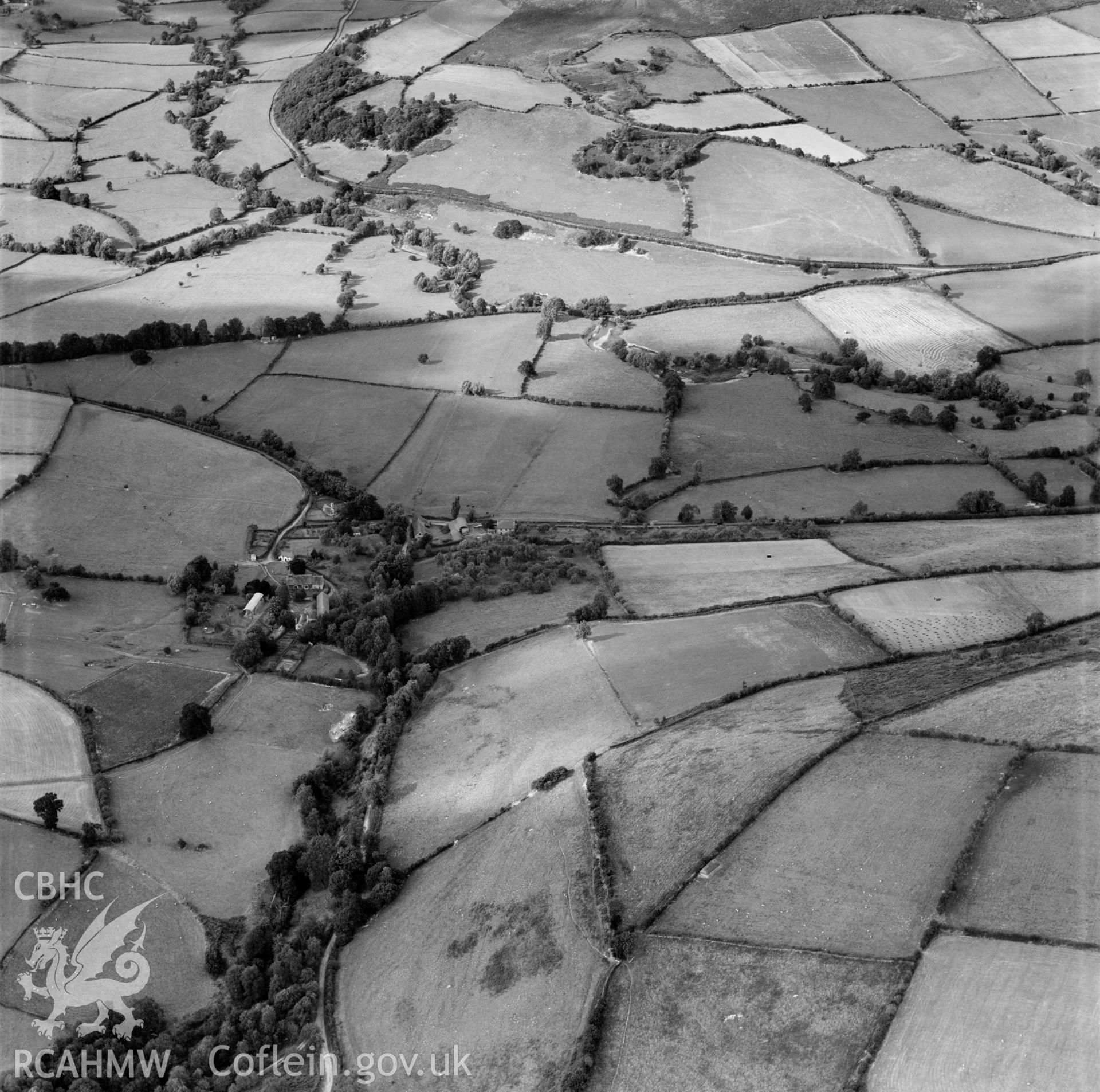 Distant view of Rodd & the Lugg Valley