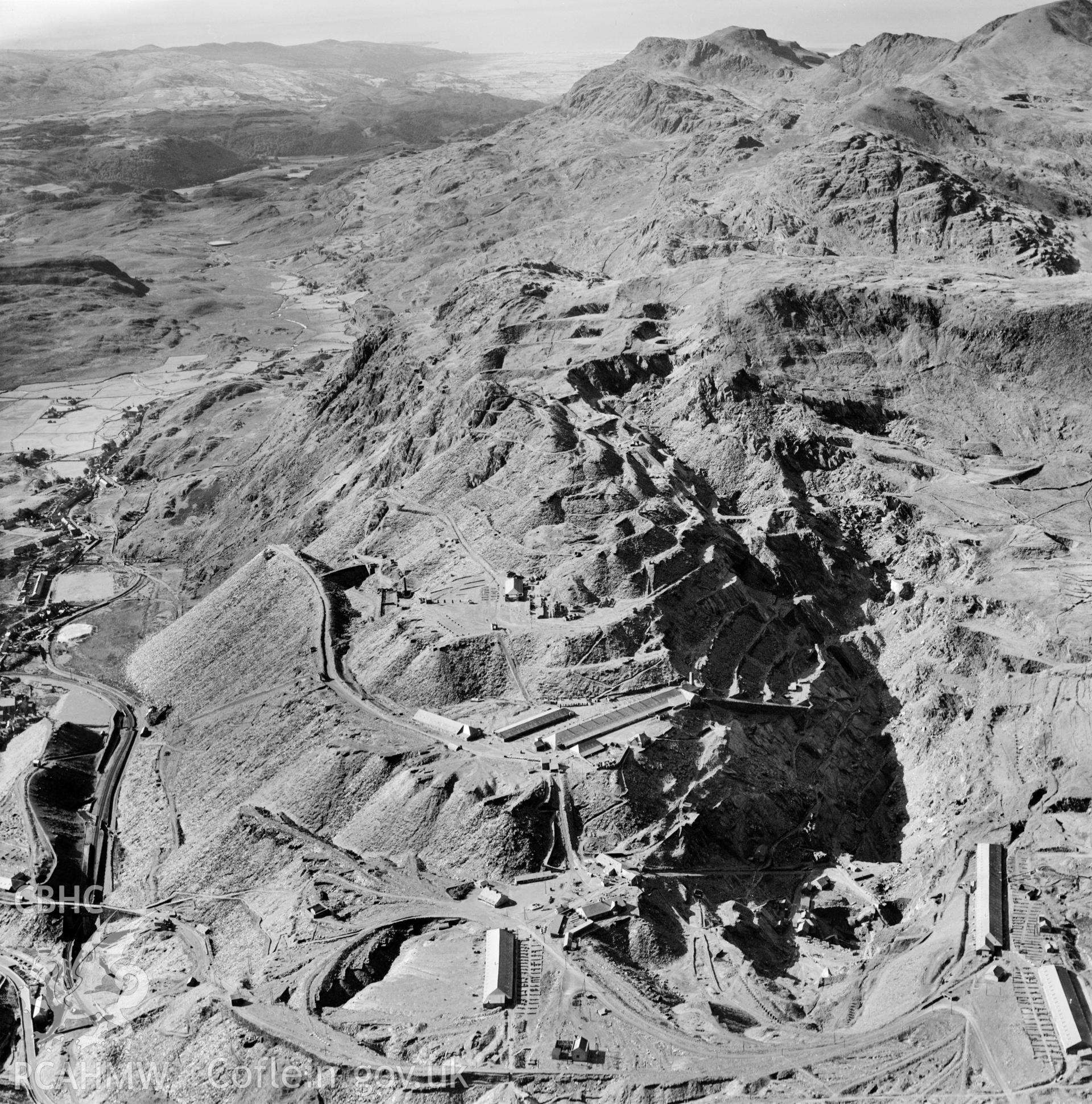 View of Madoc quarry, Blaenau Ffestiniog, commissioned by Cawood Wharton & Co. Ltd.