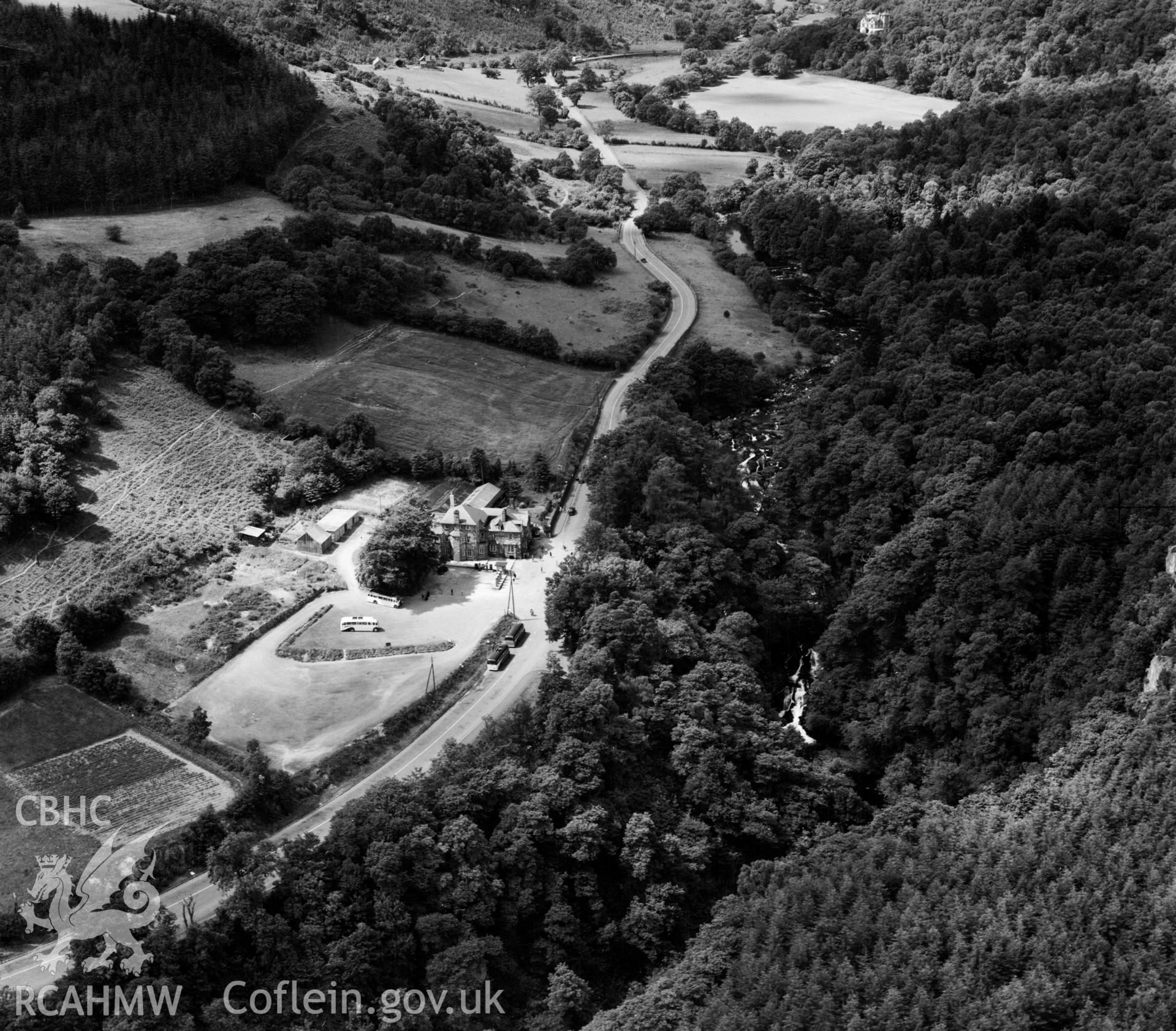 View of Swallow Falls Hotel, Betws-y-Coed